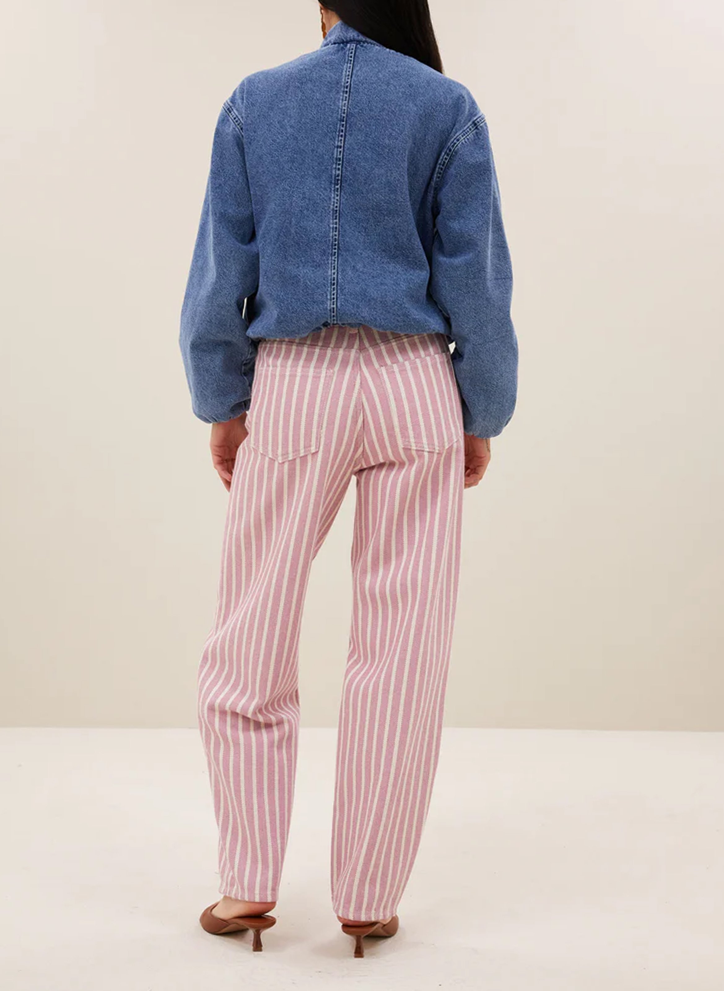 Veste oversize col teddy en coton bio BY BAR Jean Stone