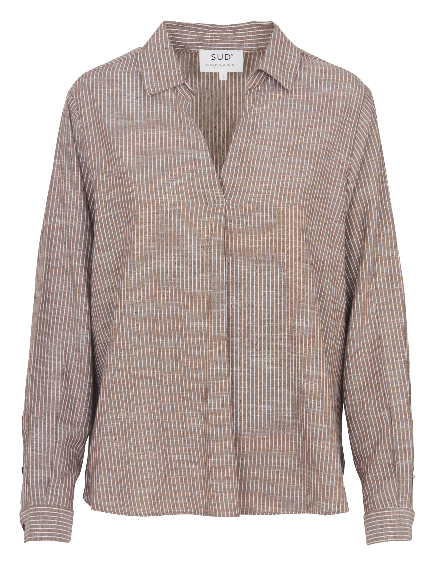 Blouse ample à rayures SUD EXPRESS Marron