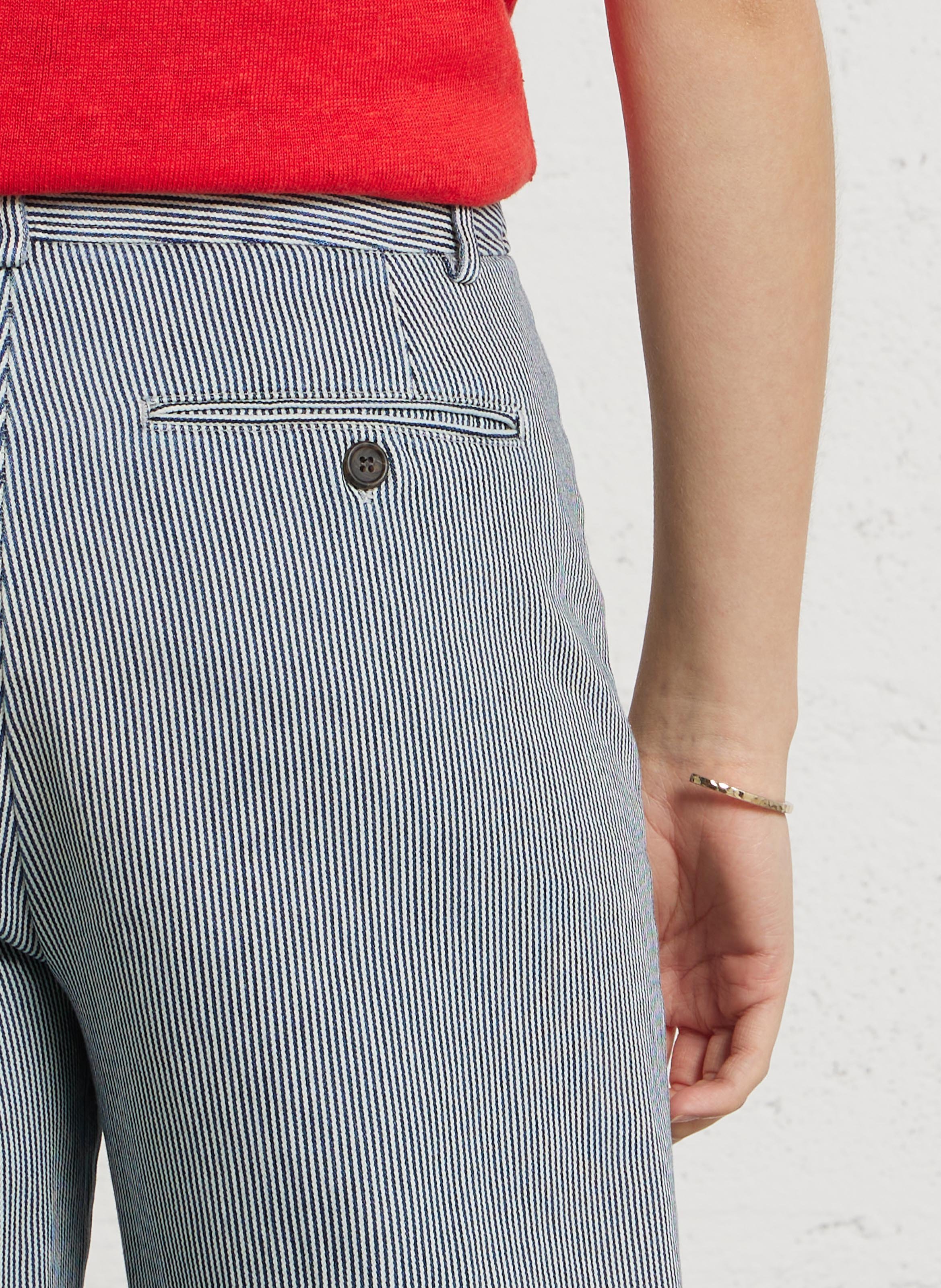 Gerade geschnittene Hose mit Streifen HARTFORD Mehrfarbig