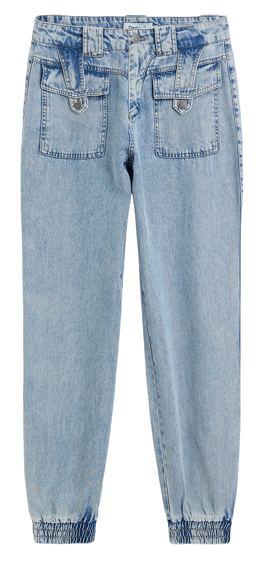 Pantalón ancho ajustado desgastado DESIGUAL Azul