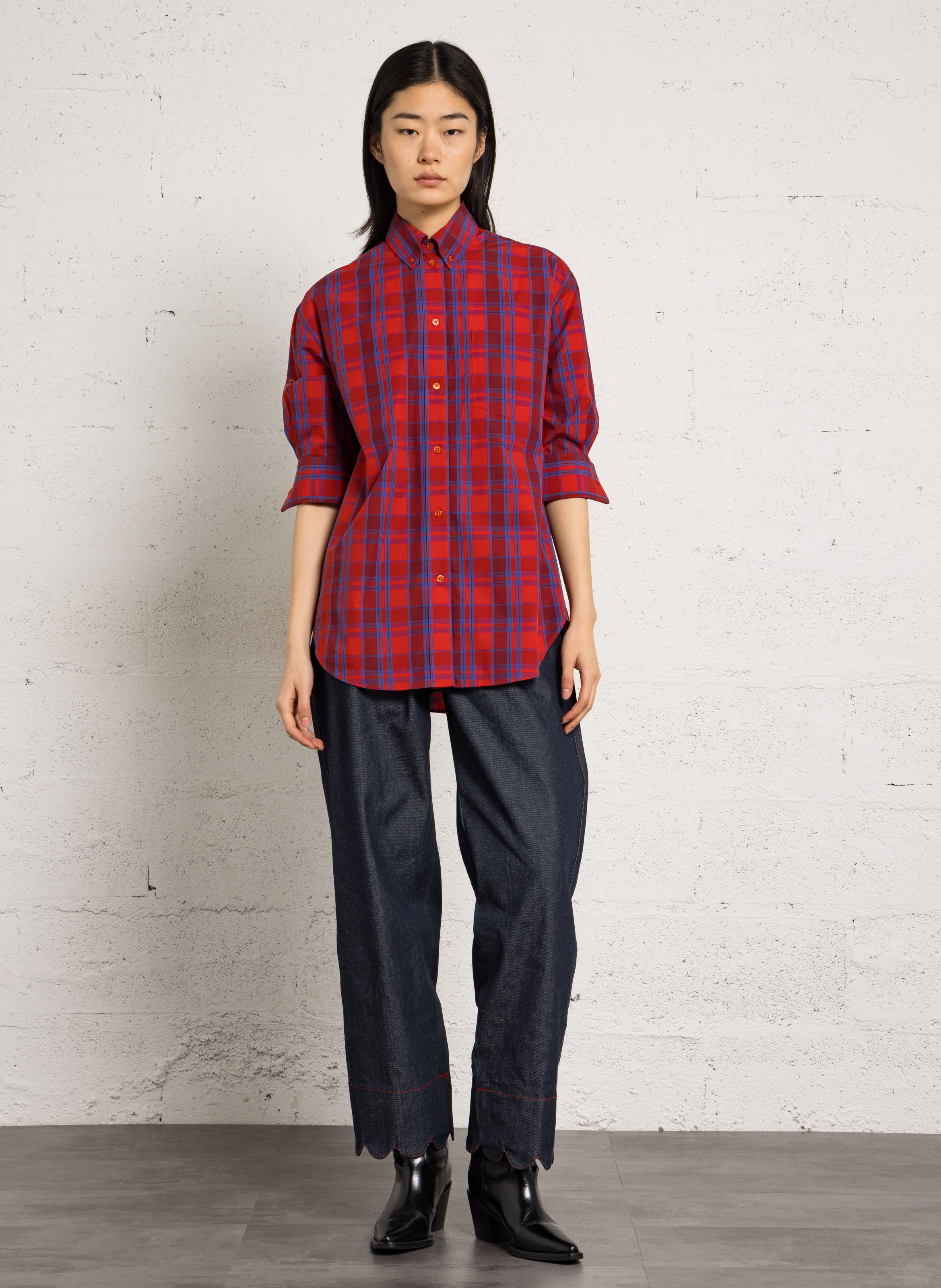 Chemise oversize en coton LAURENCE BRAS Bleu