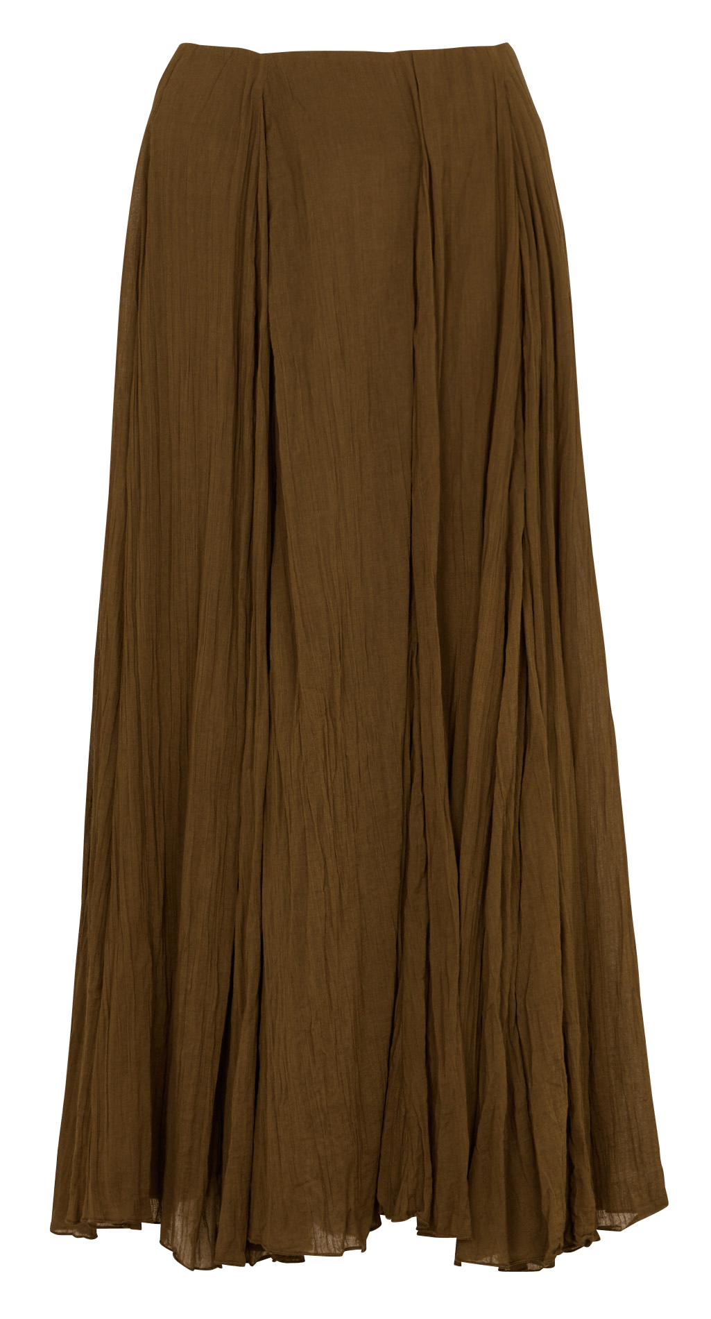 Langer ausgestellter Faltenrock LAURENCE BRAS Grun