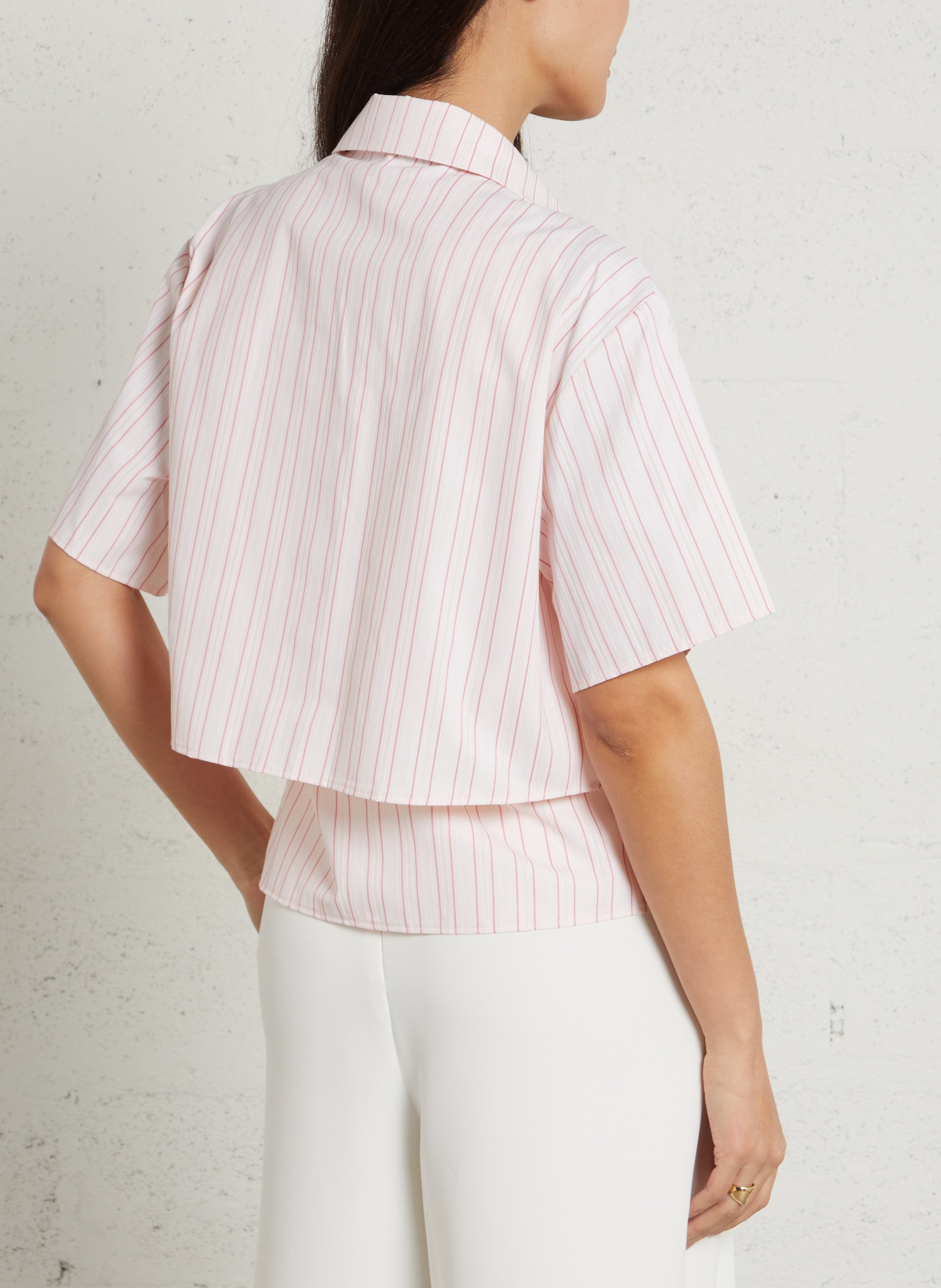 Striped 3-in-1 shirt with embroidery IMPERIAL Pink