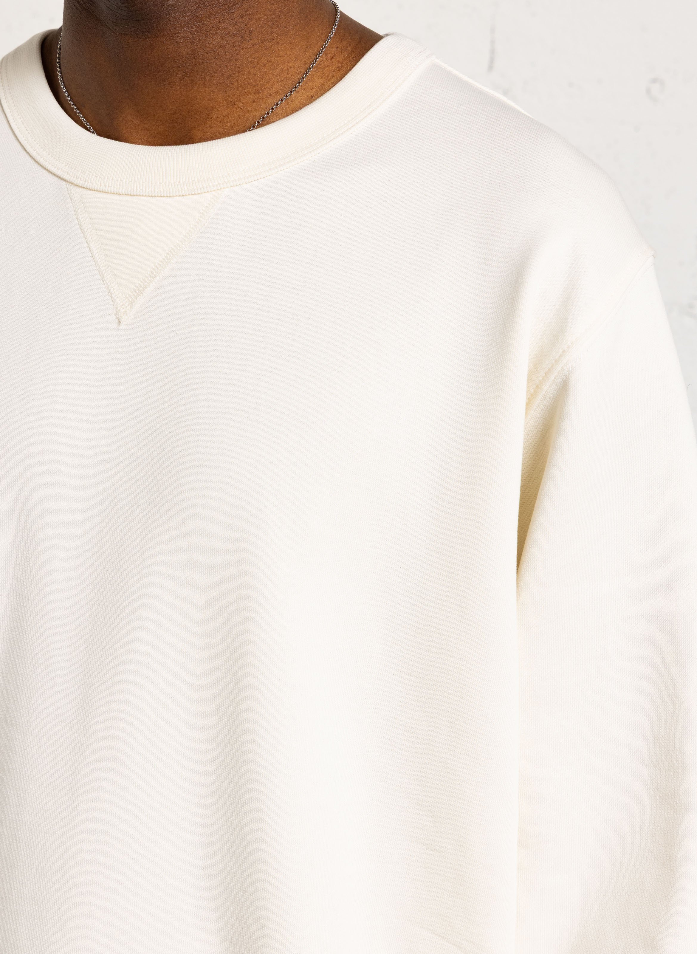 Oversized beige round neck cotton sweatshirt AU PRINTEMPS PARIS Beige