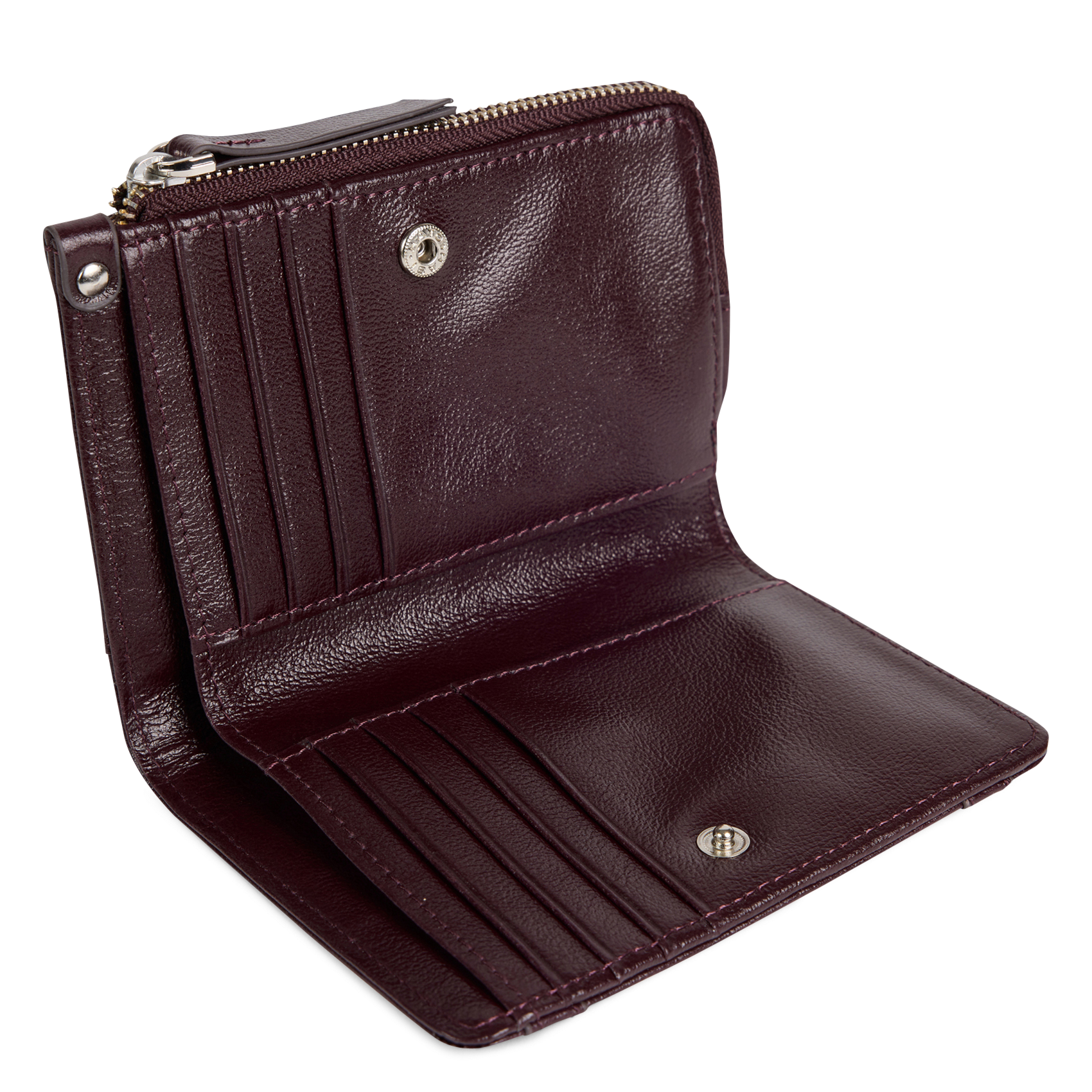 Portefeuille en cuir  | Violet NAT & NIN Femme