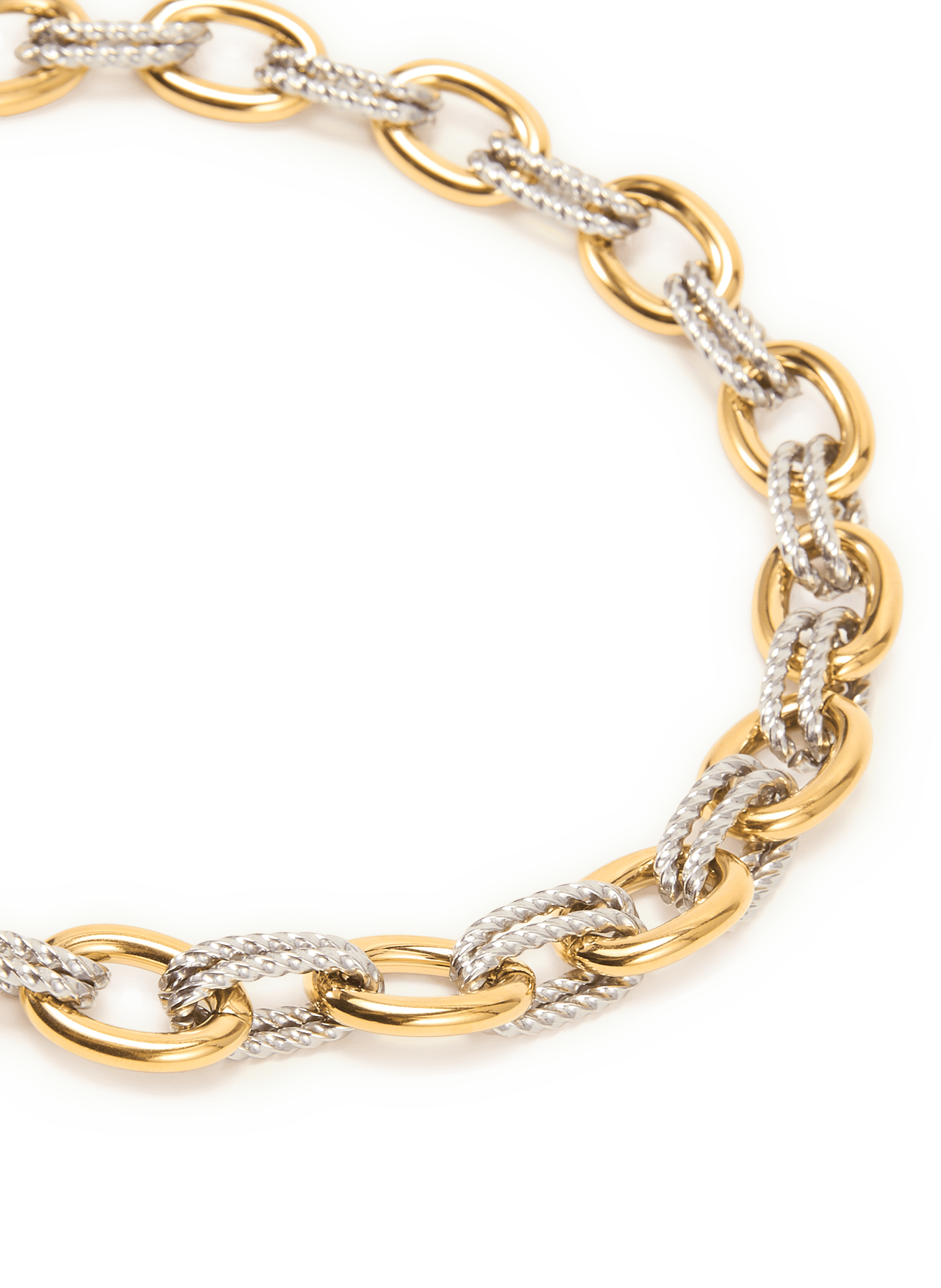 Round mesh necklace AU PRINTEMPS PARIS Silver