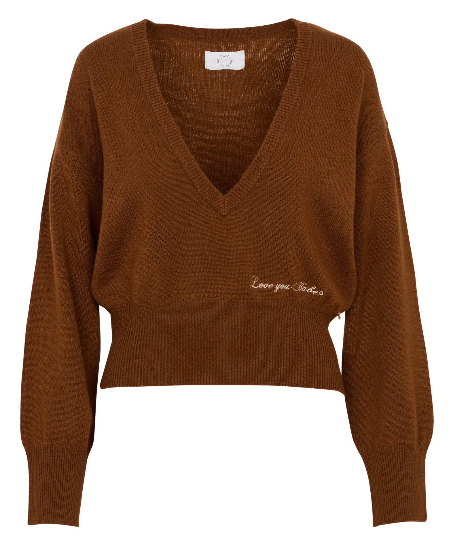 Oversized wool sweater DES PETITS HAUTS Brown
