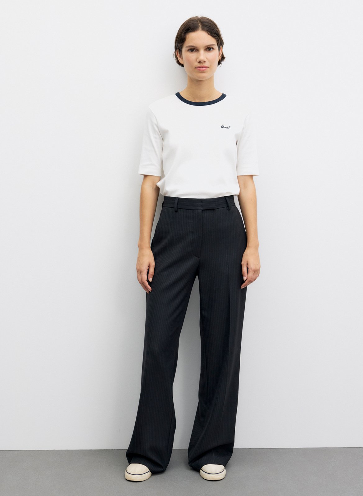 Weite Streifenhose GERARD DAREL Schwarz