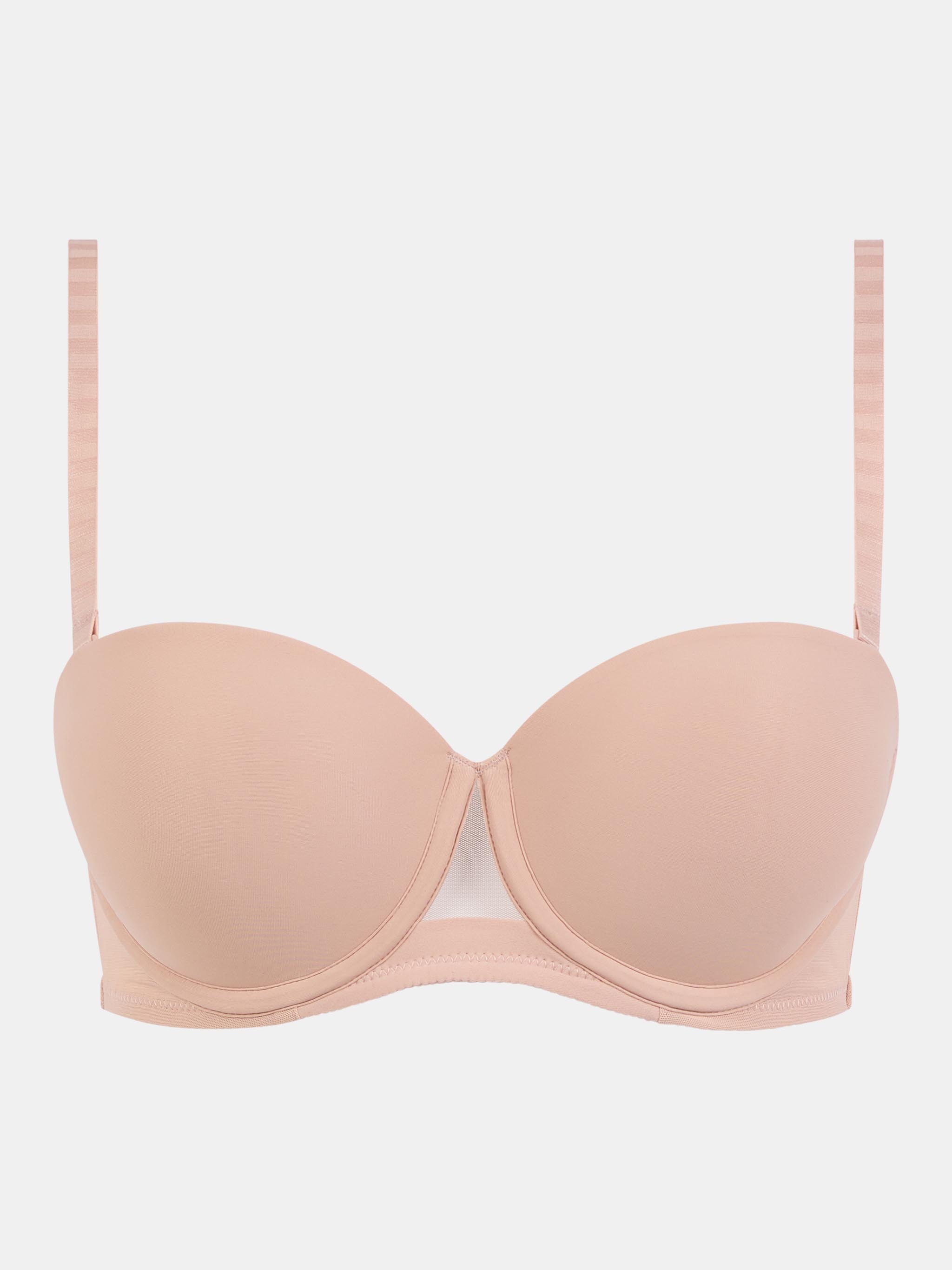 Bandeau bra with cups and removable straps CHANTELLE PULP Pink