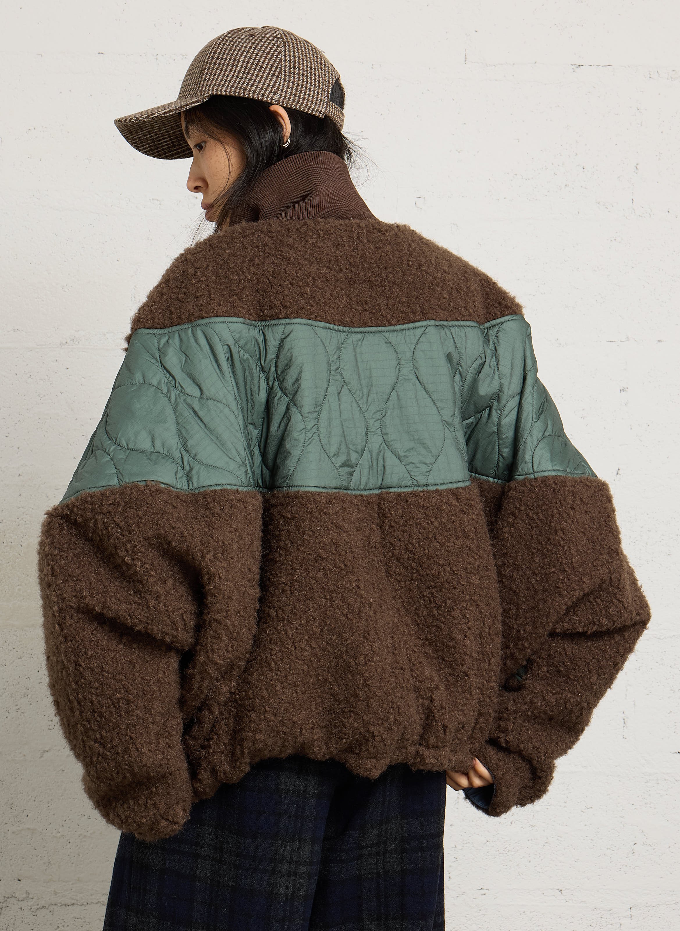 Weite Zweimaterialjacke BELLEROSE Braun