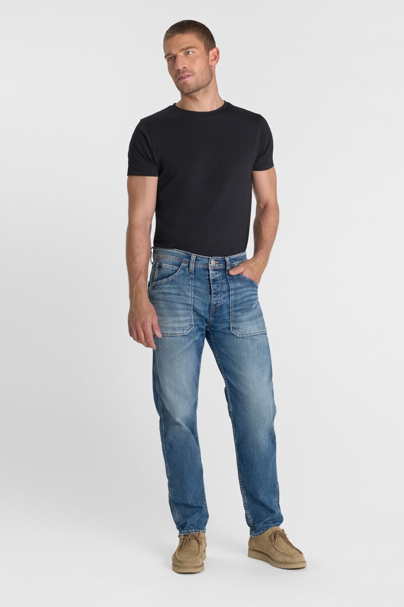 Loose-Fit Buttoned Jeans LE TEMPS DES CERISES Blue