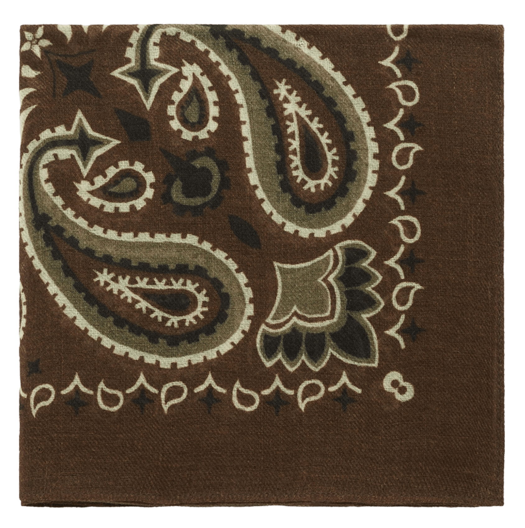 Printed wool-blend scarf GERARD DAREL Brown