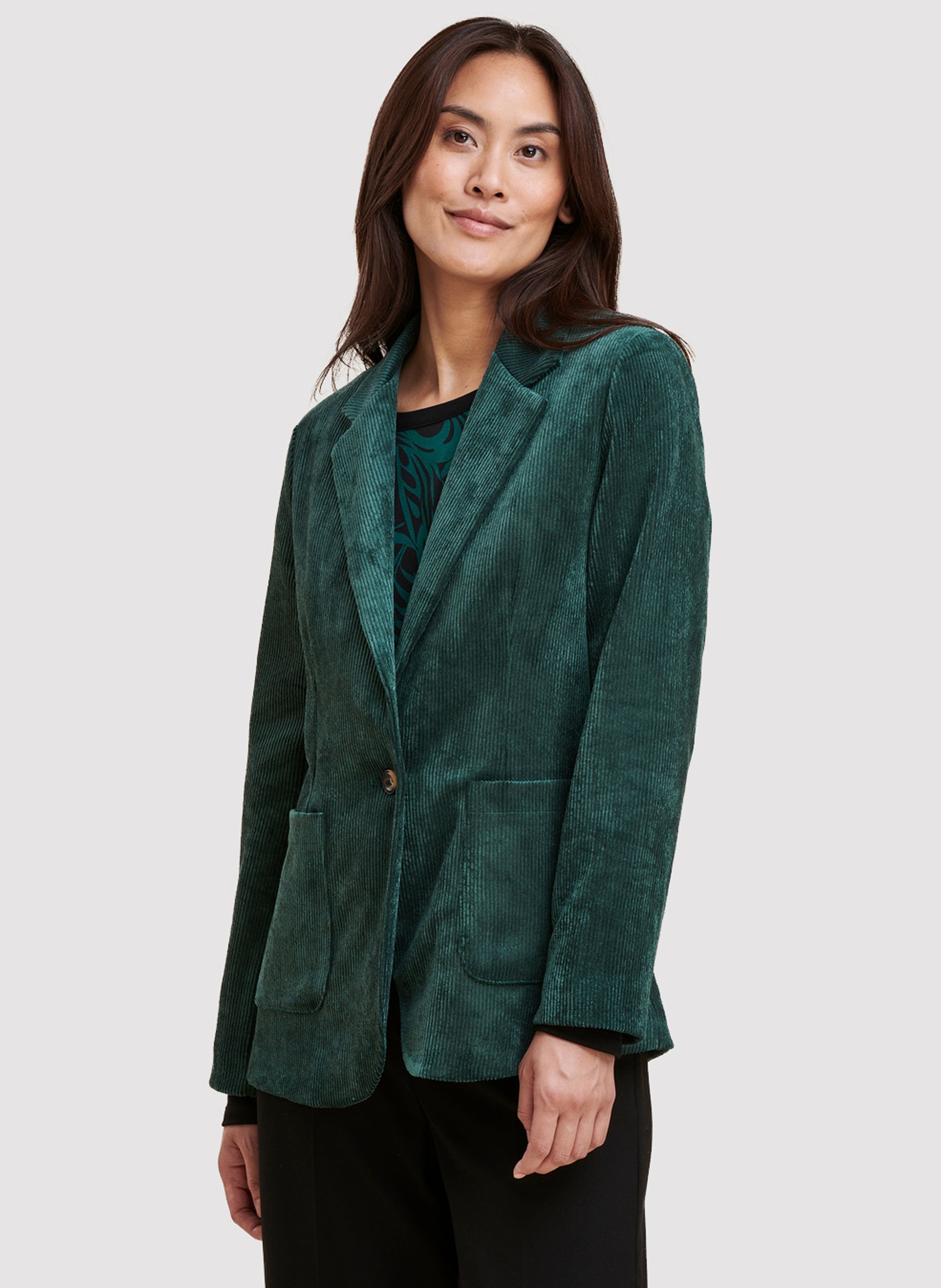 Veste velours verte hot sale