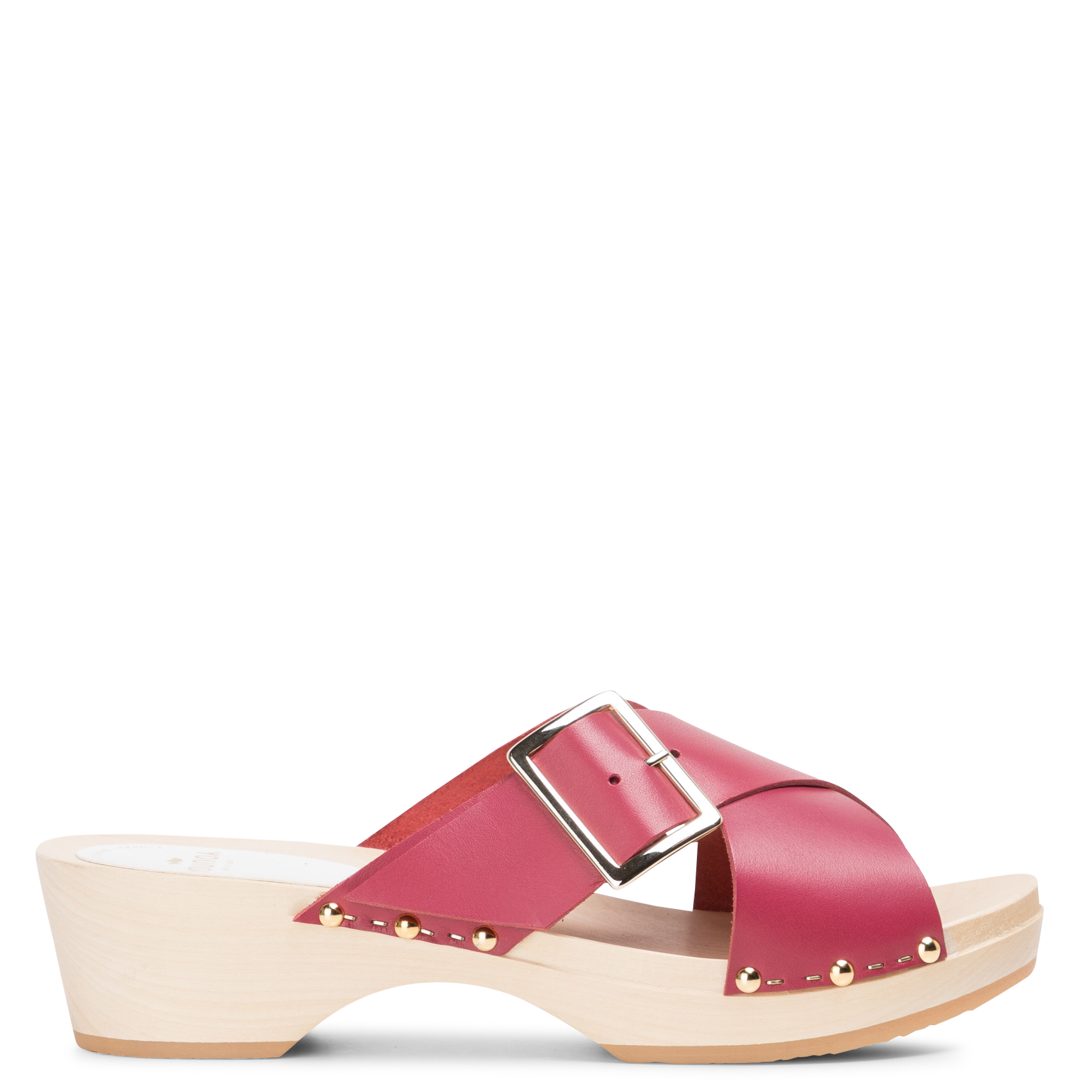 Sabots sandales à petit talon ouverts avec boucle SABOTS YOUYOU Rouge