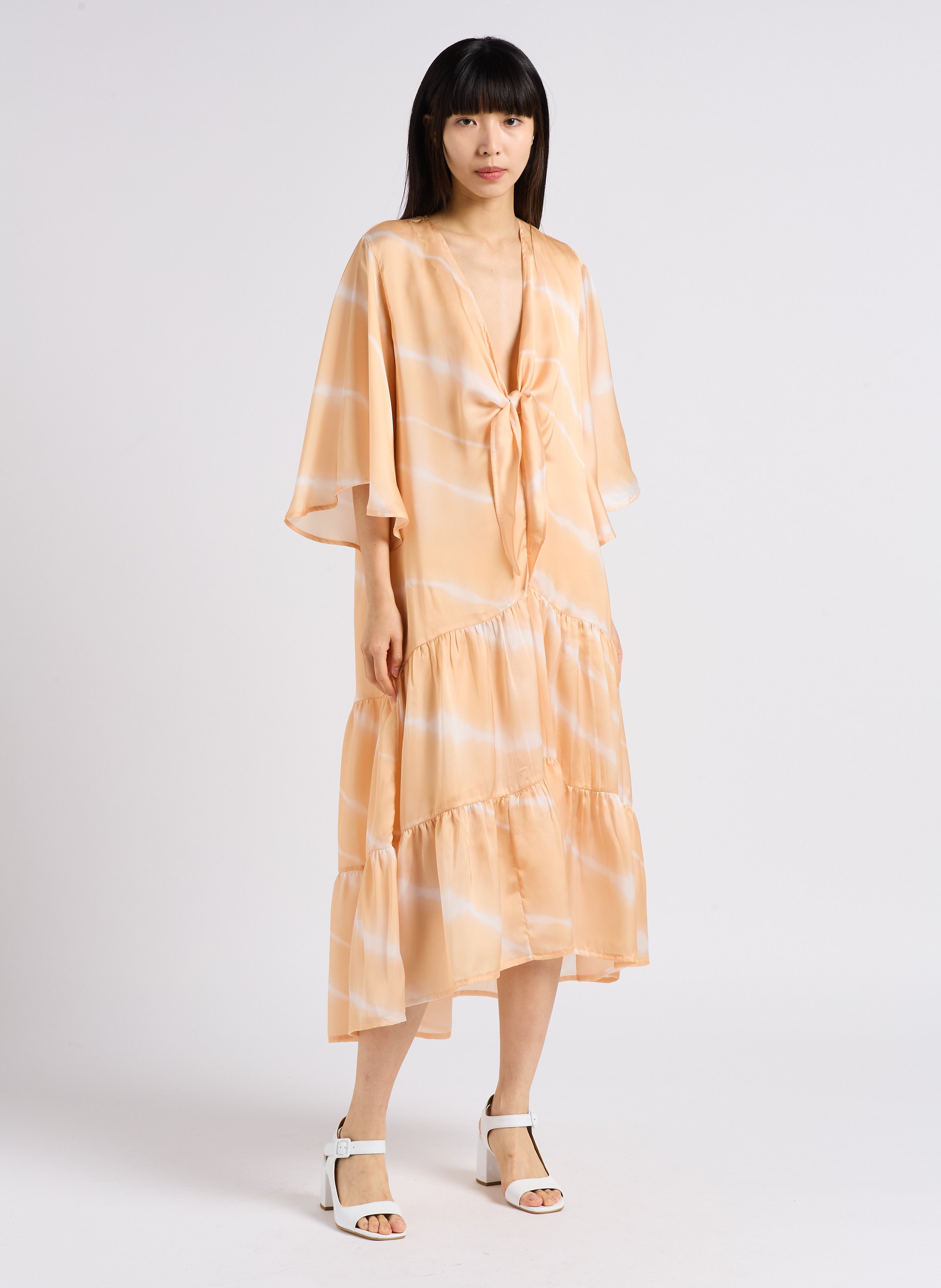 Robe midi décolleté imprimée  SUNDRESS Multicolore