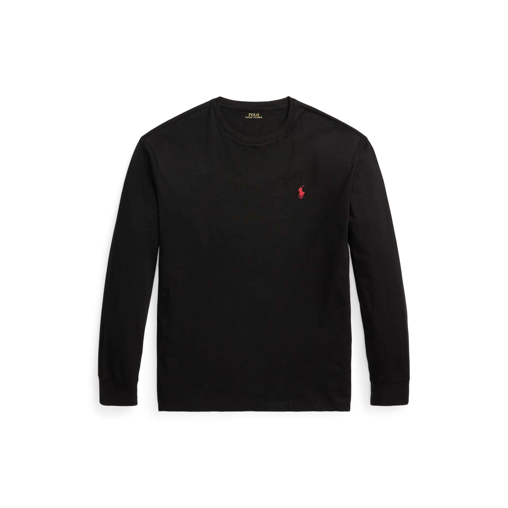 T-shirt col rond en coton POLO RALPH LAUREN Noir