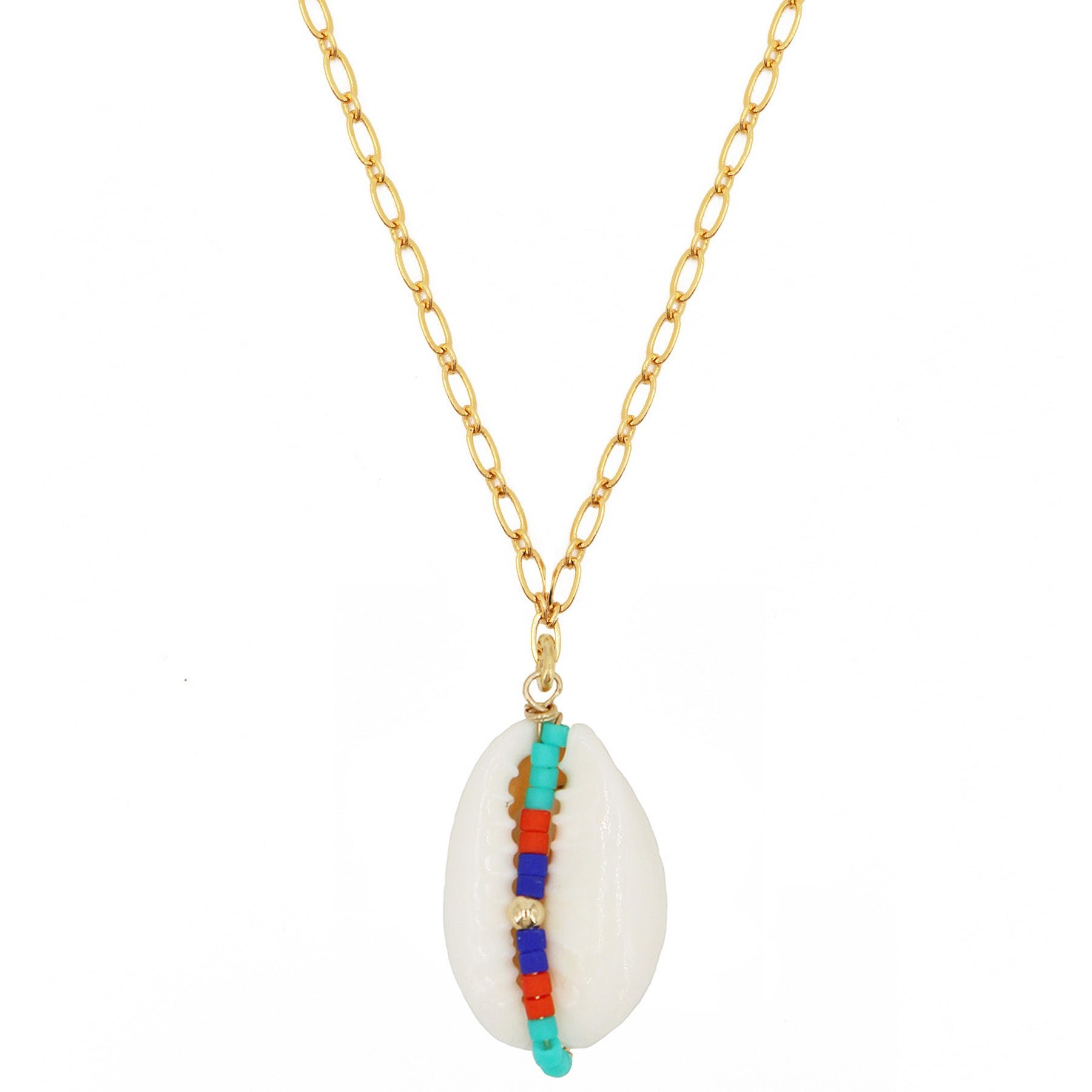 Long necklace NILAI Golden