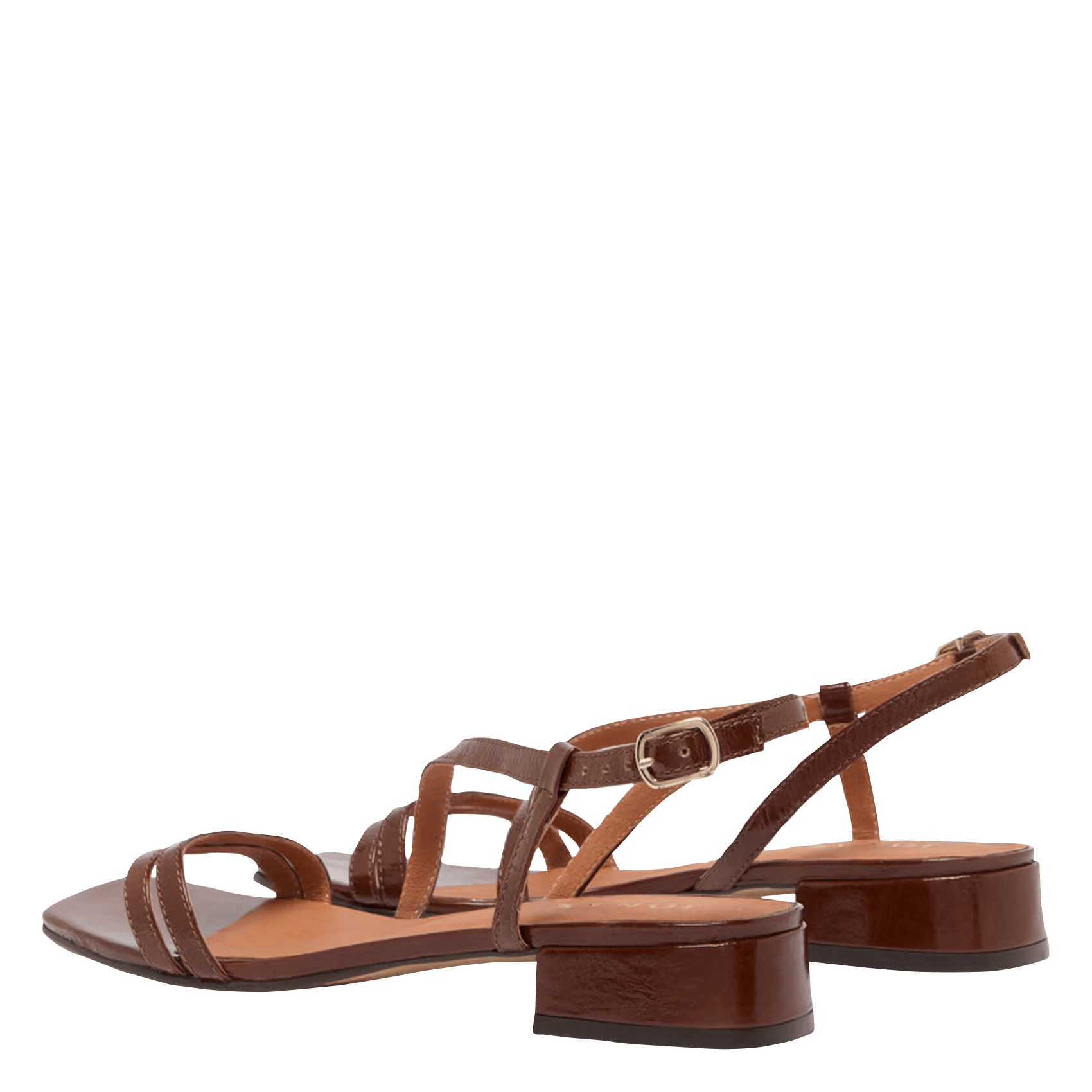 Alice heeled leather sandals JONAK Brown