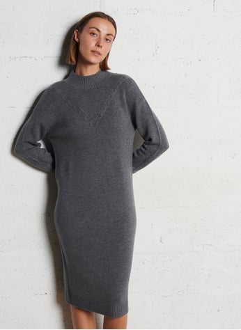 Zeagoo Trui-jurk voor dames, rolkraag, lange mouwen, gebreide jurk, elegante winterjurk, bodycon, sweaterjurk, Bruin, S Zeagoo Trui-jurk voor dames, rolkraag, lange mouwen, gebreide jurk, elegante winterjurk, bodycon, sweaterjurk, Bruin, S
