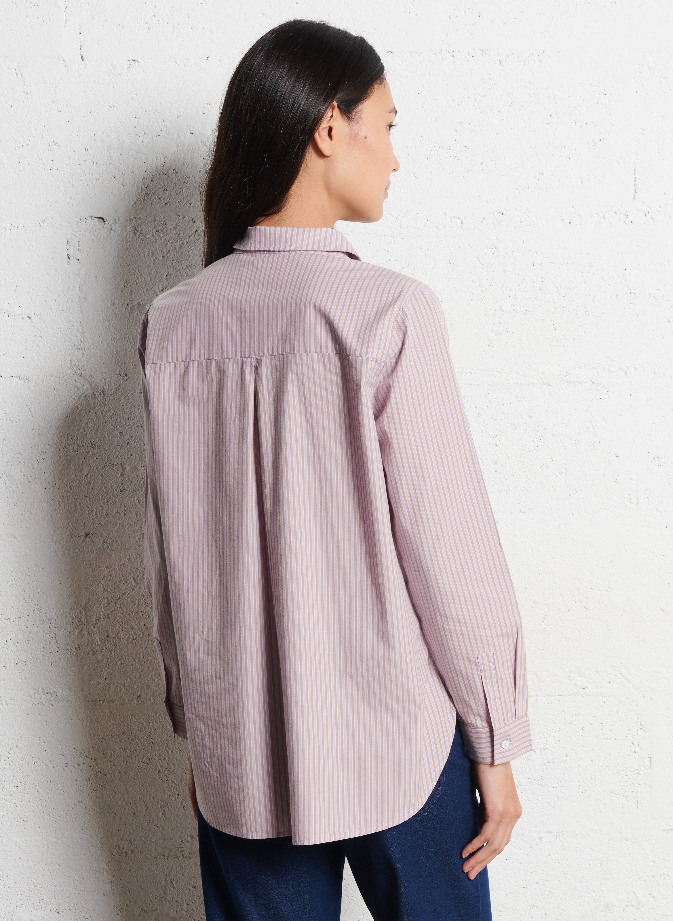 Colonel plain shirt NICE THINGS Purple