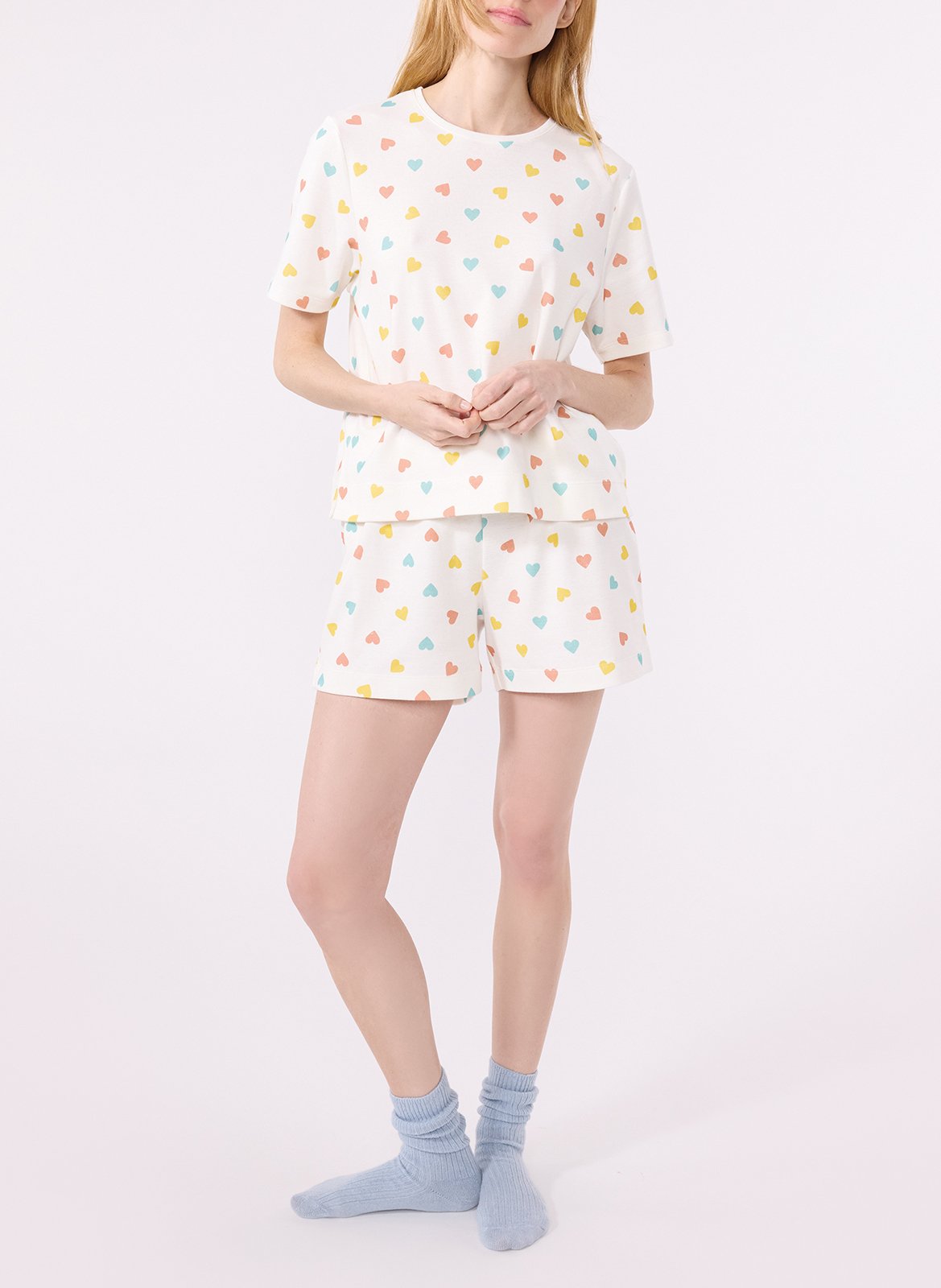 Herz-Pyjama PETIT BATEAU Mehrfarbig