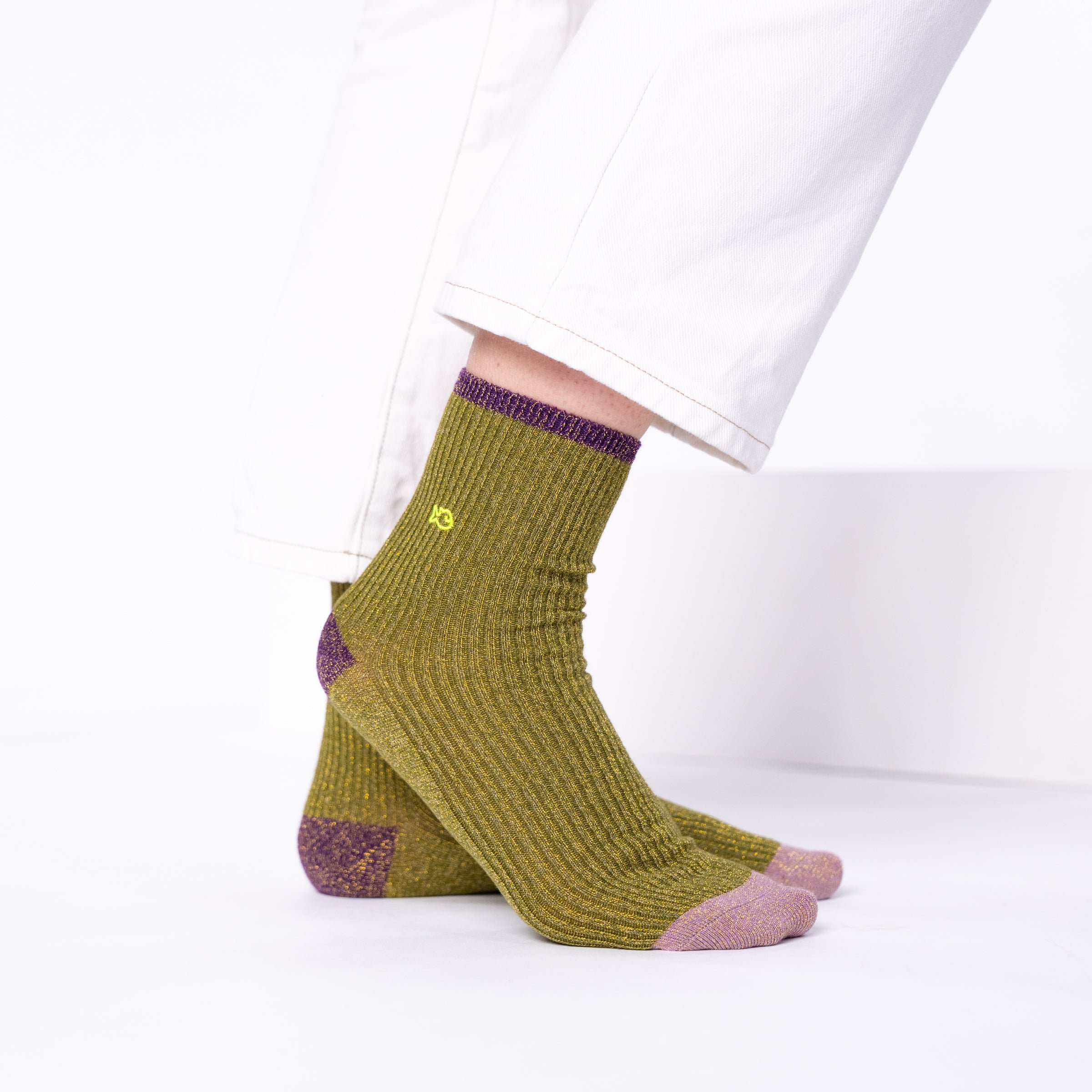 Vintage combed cotton socks BILLYBELT Green