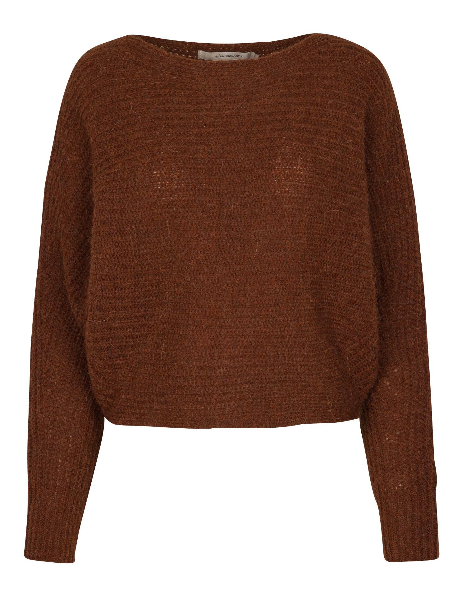 Kurzärmliger Pullover mit Rundhalsausschnitt LA FEE MARABOUTEE Beige