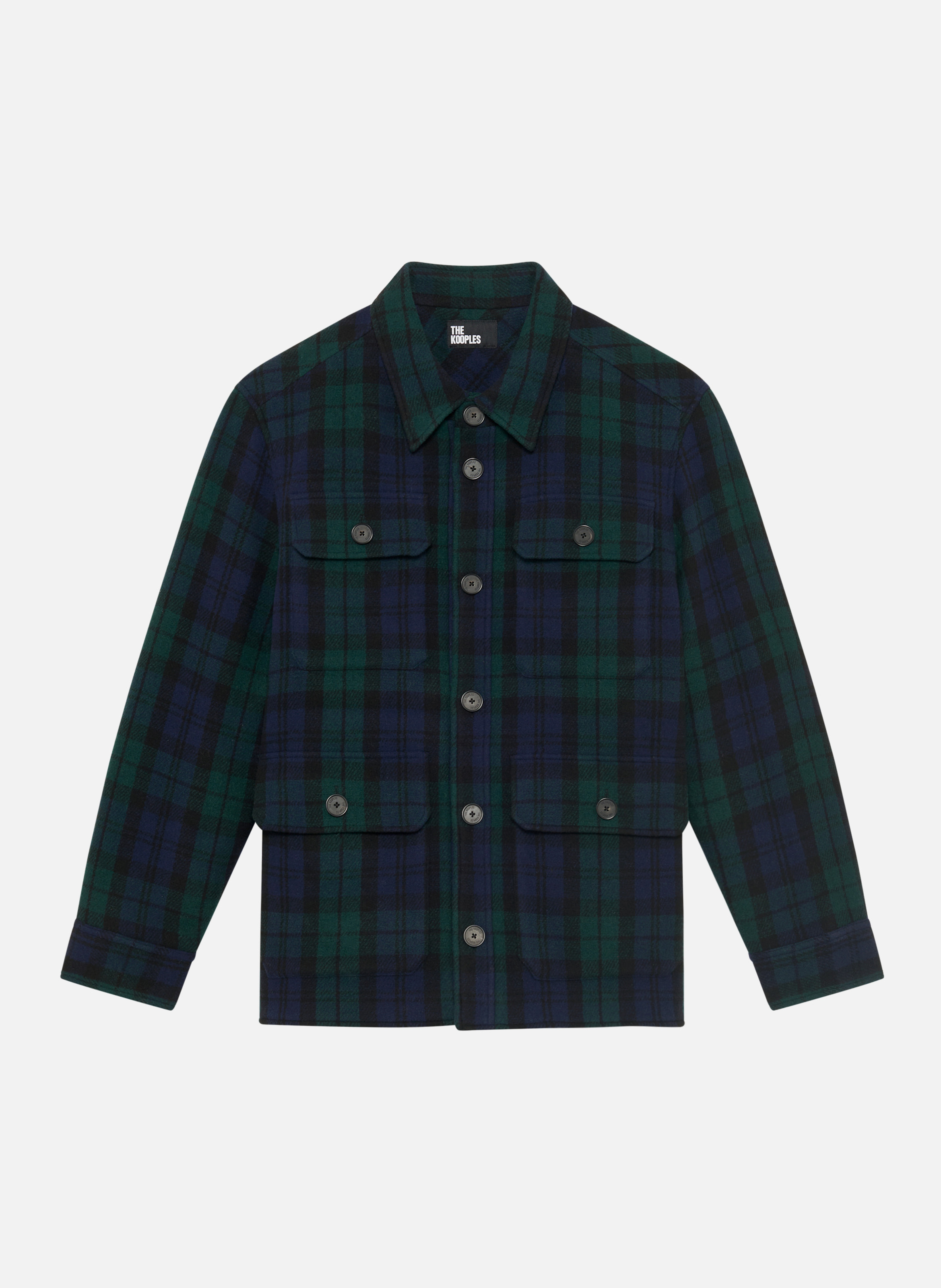 Tartan overshirt THE KOOPLES Green