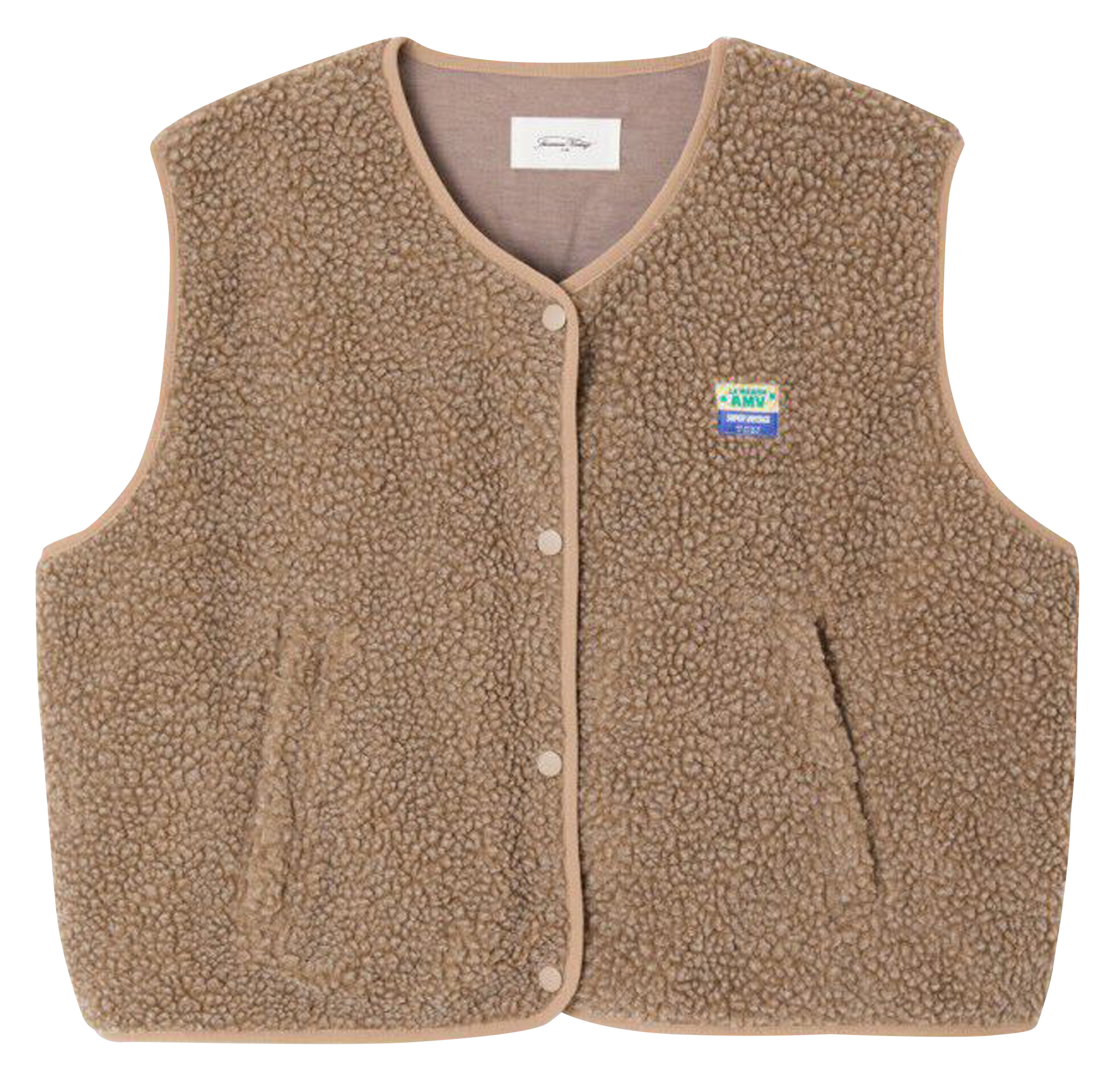 Weste aus Sweatstoff mit Rundhalskragen AMERICAN VINTAGE Grun