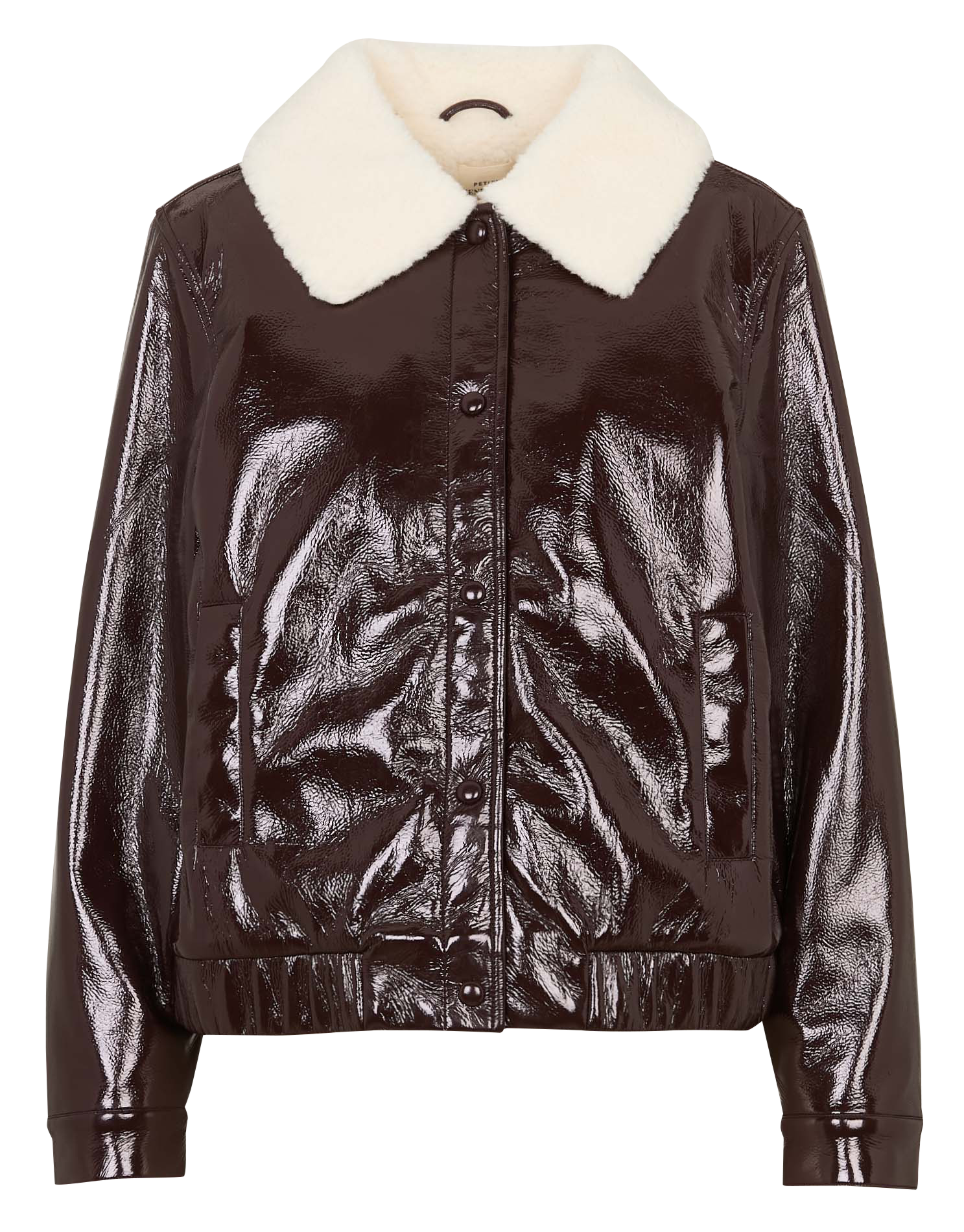 Oversized jacket with classic collar PETITE MENDIGOTE Red