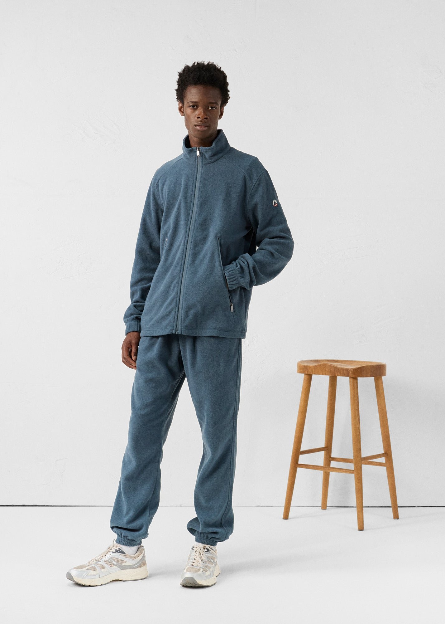 Blue Stone Fleece Zip-Up Jacket JOTT Blue