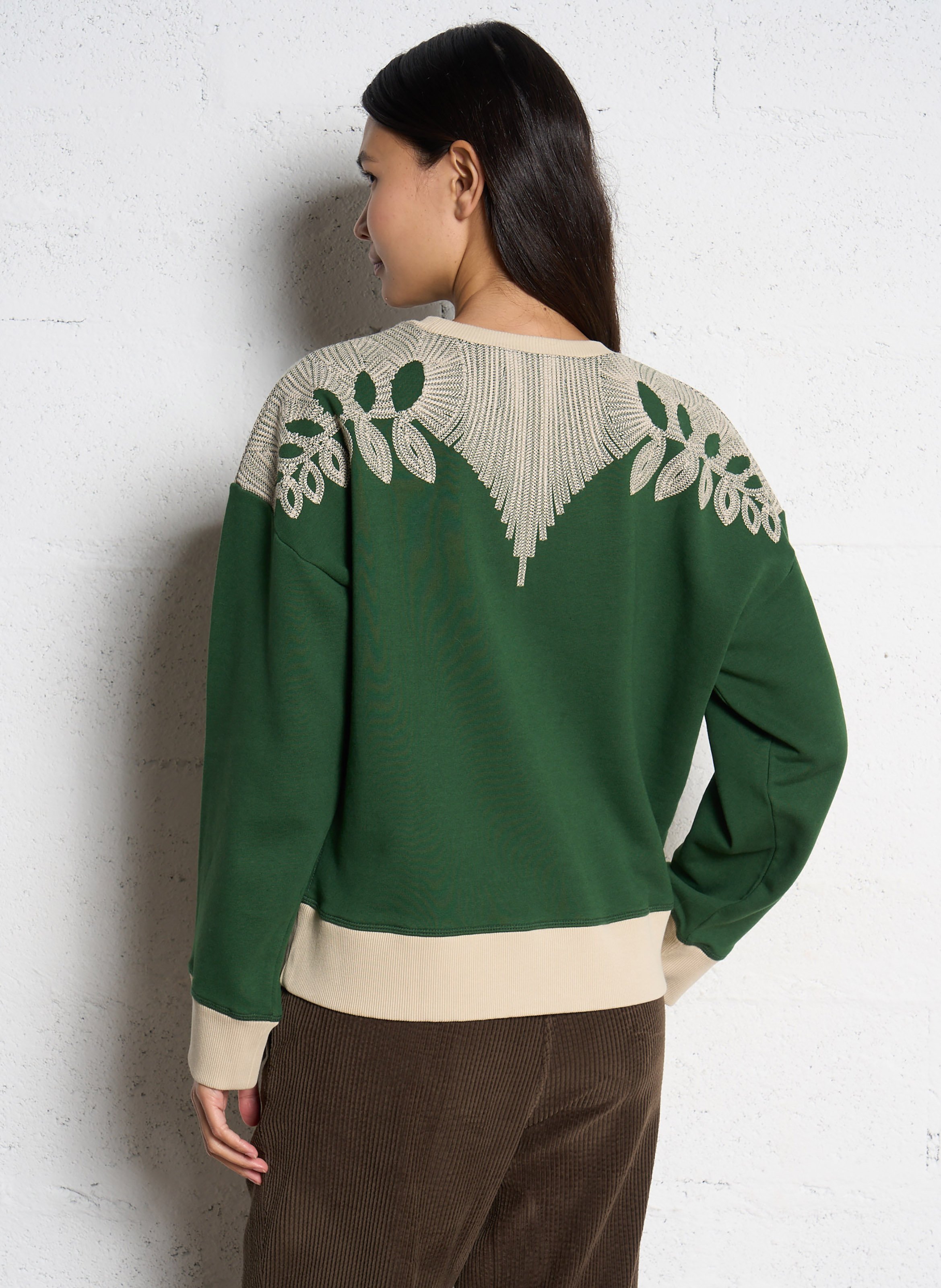 Effen sweater LEON & HARPER Groen