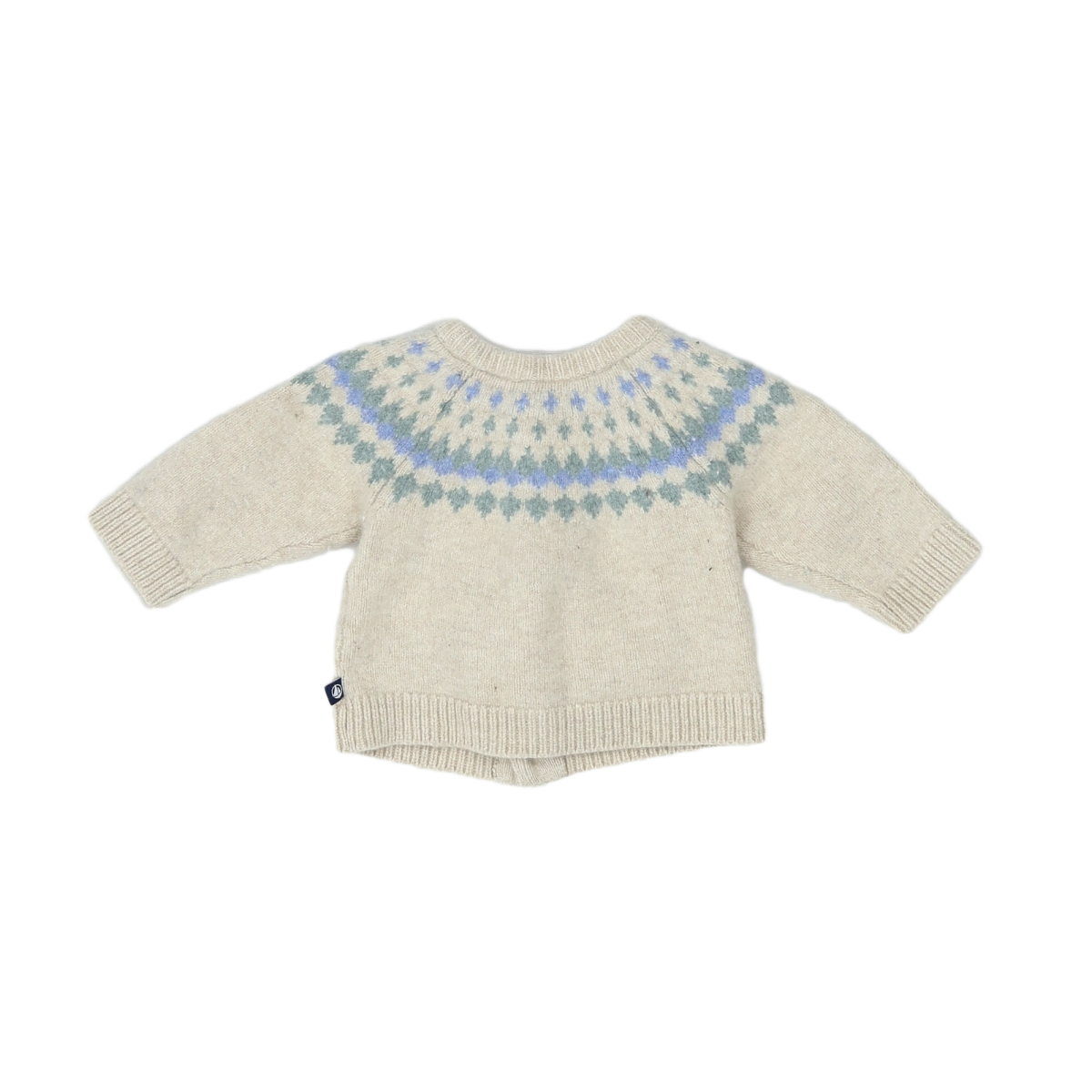 White baby sweater - 3 months PETIT BATEAU - Seconde Main White