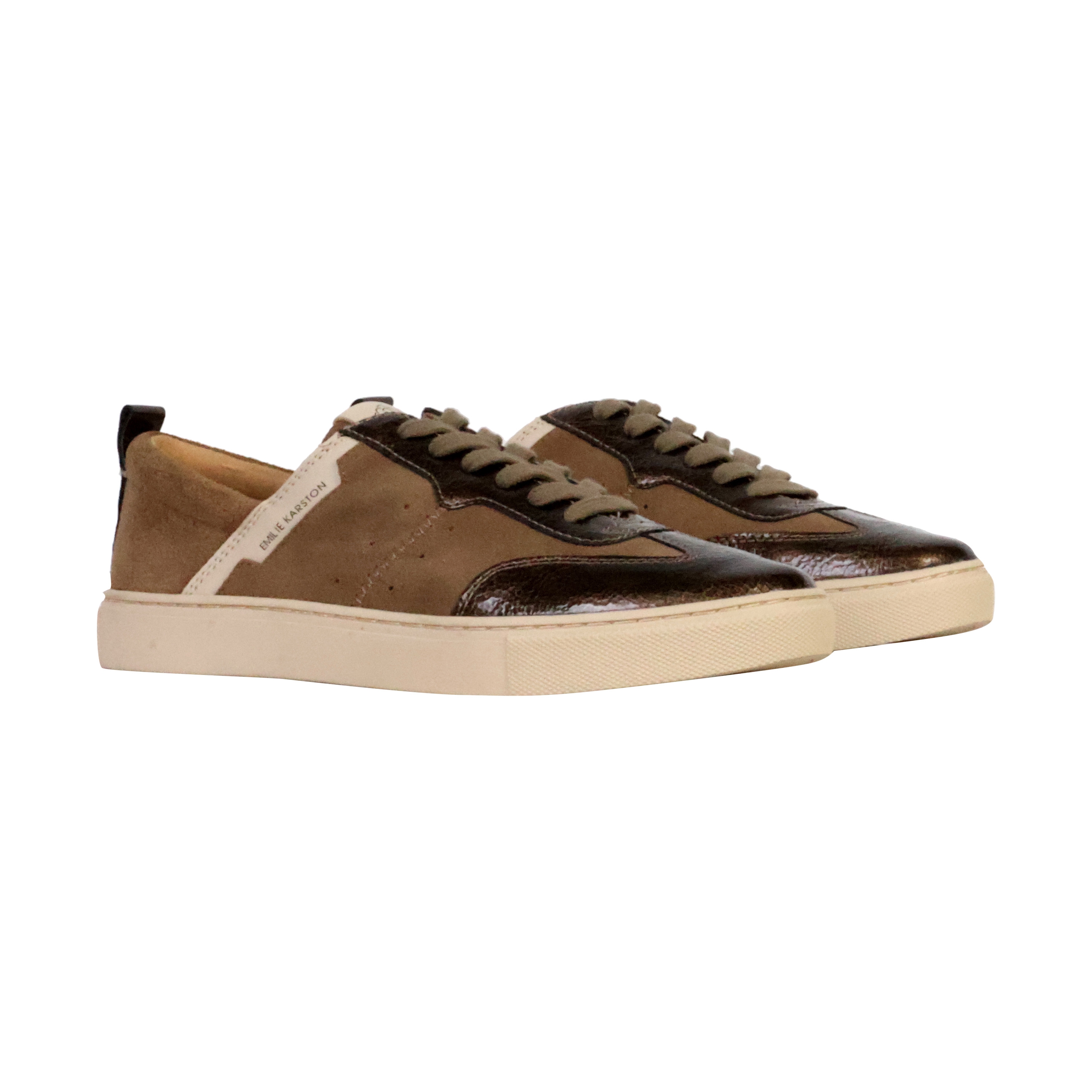 Low leather sneakers tais EMILIE KARSTON Brown