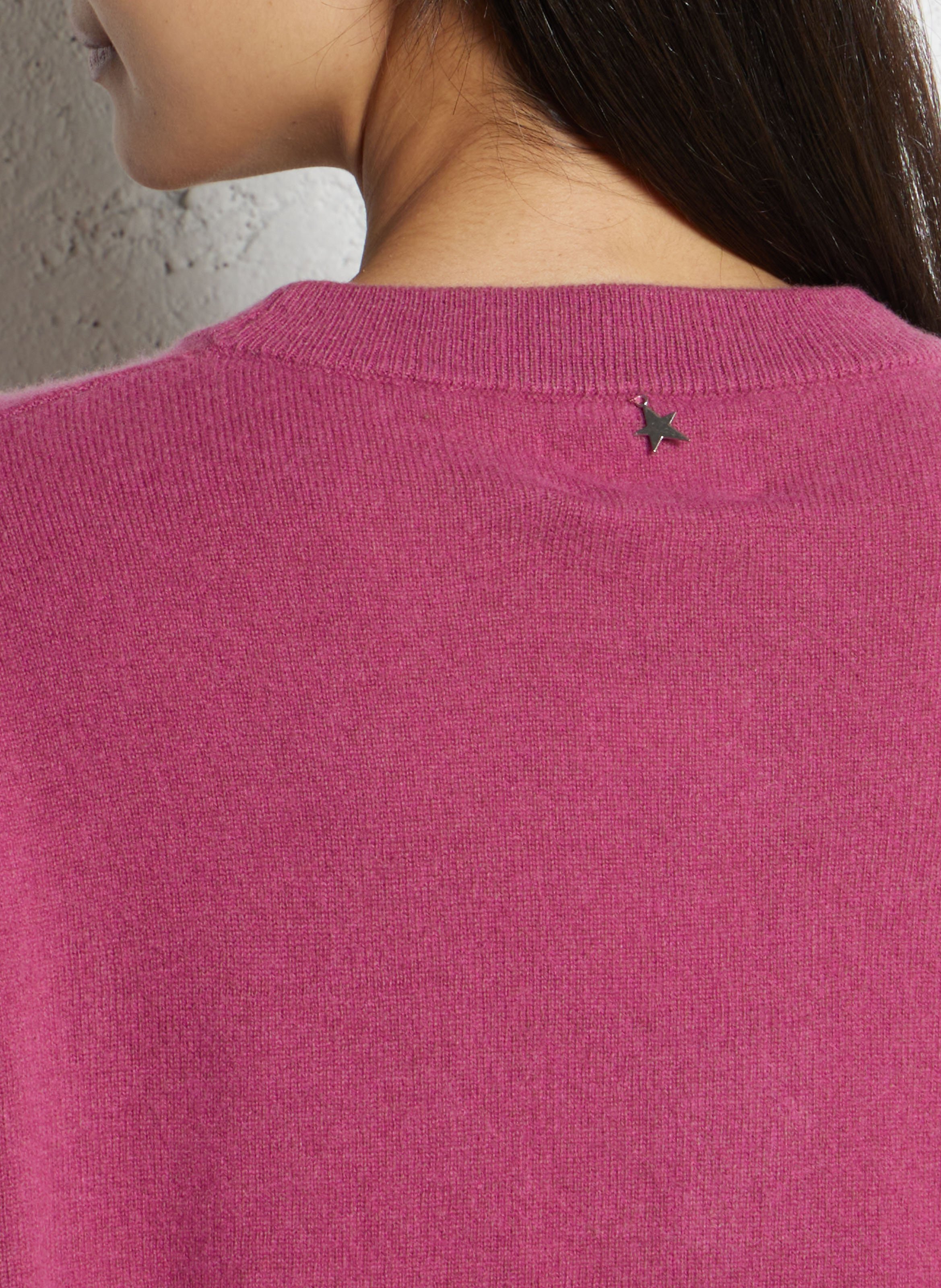 Oversized round neck cashmere sweater SUD EXPRESS Pink