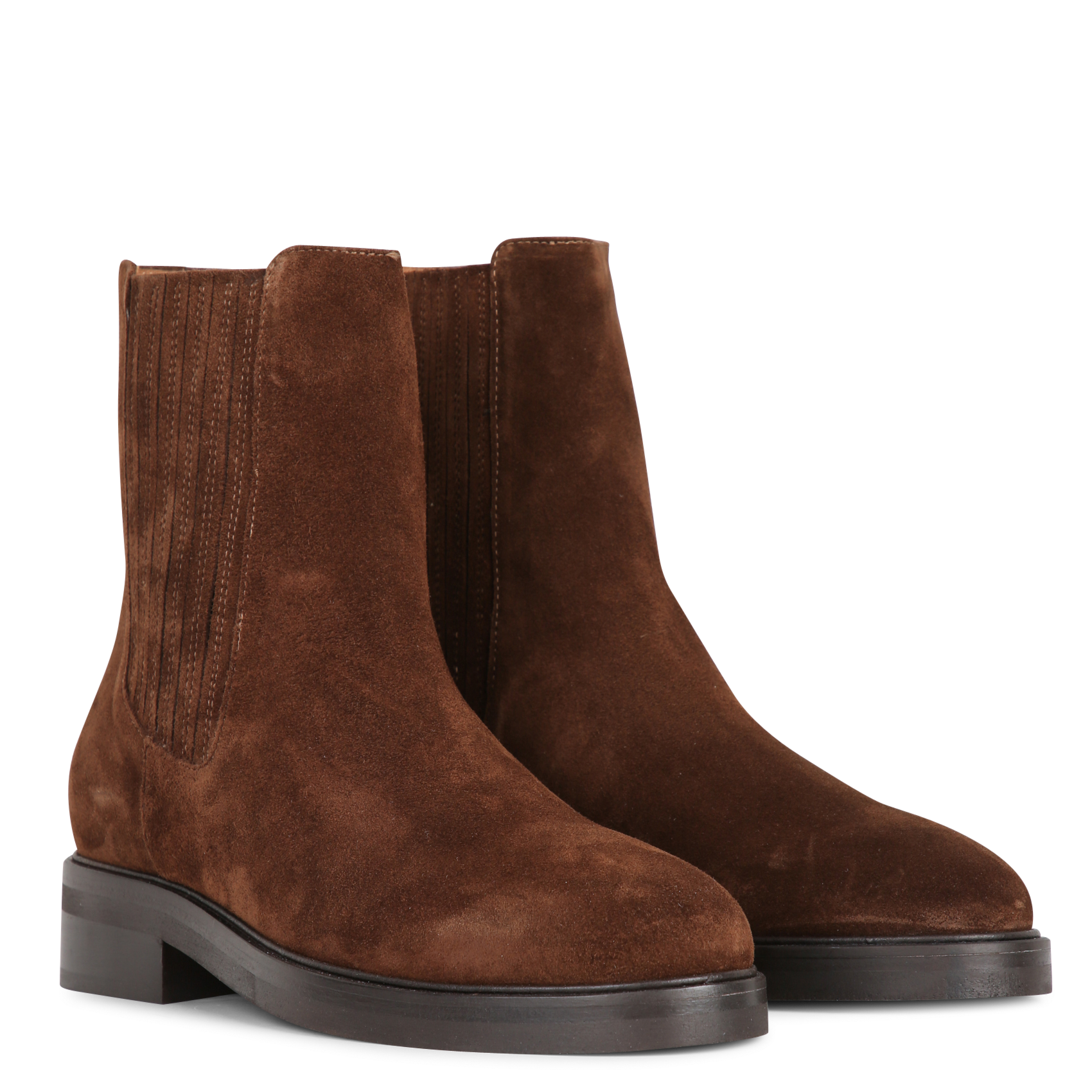 Bottines en cuir velours BOBBIES Marron