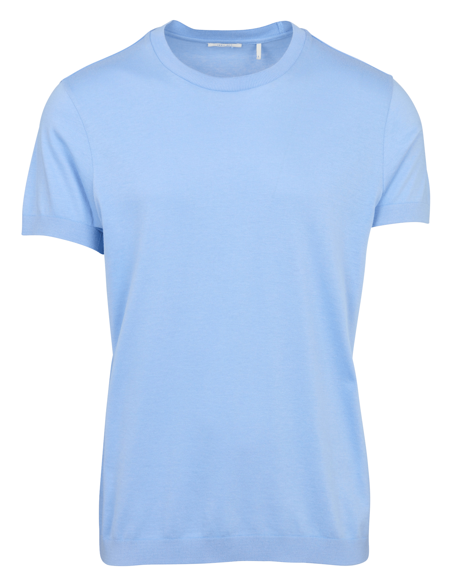 Gerade geschnittenes Rundhals-T-Shirt aus Baumwoll-Mix IKKS Blau