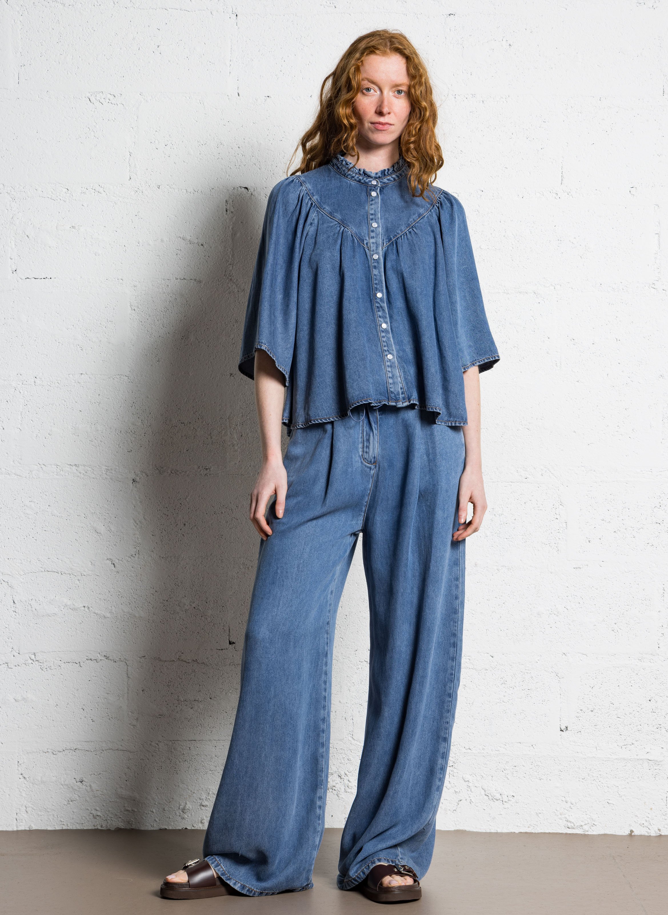 Jean large SUNCOO Bleu