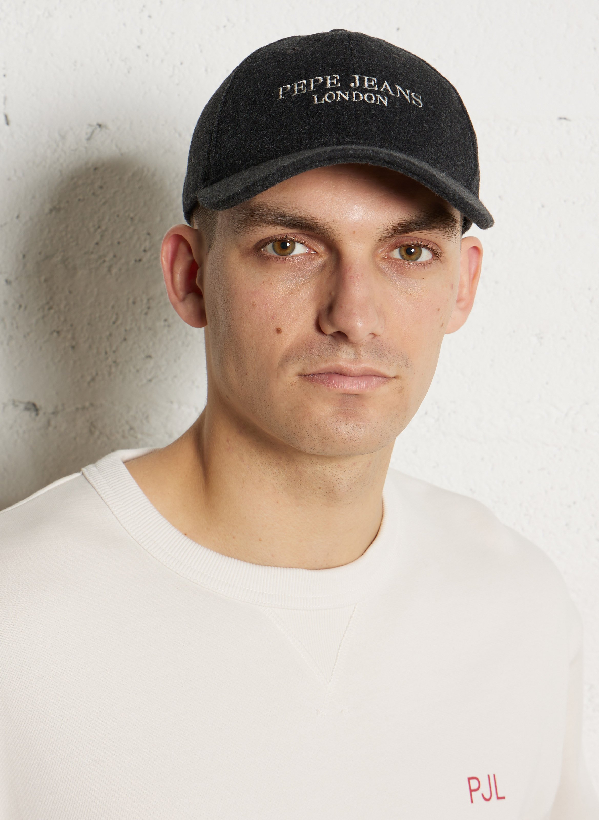 Caquette brodée en laine mélangée PEPE JEANS Gris
