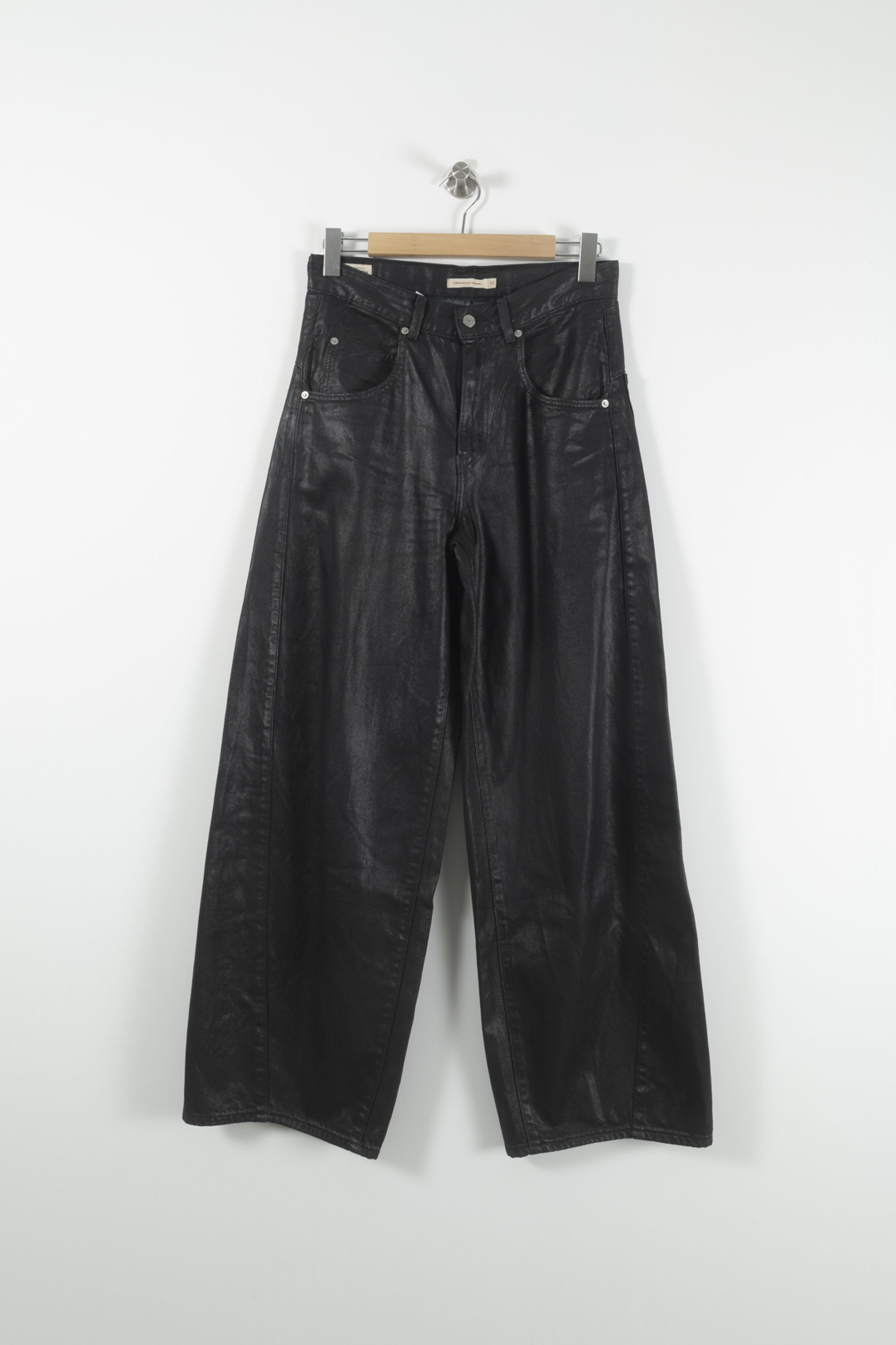 Cropped slim jeans with studs LEVI'S - Seconde main Black