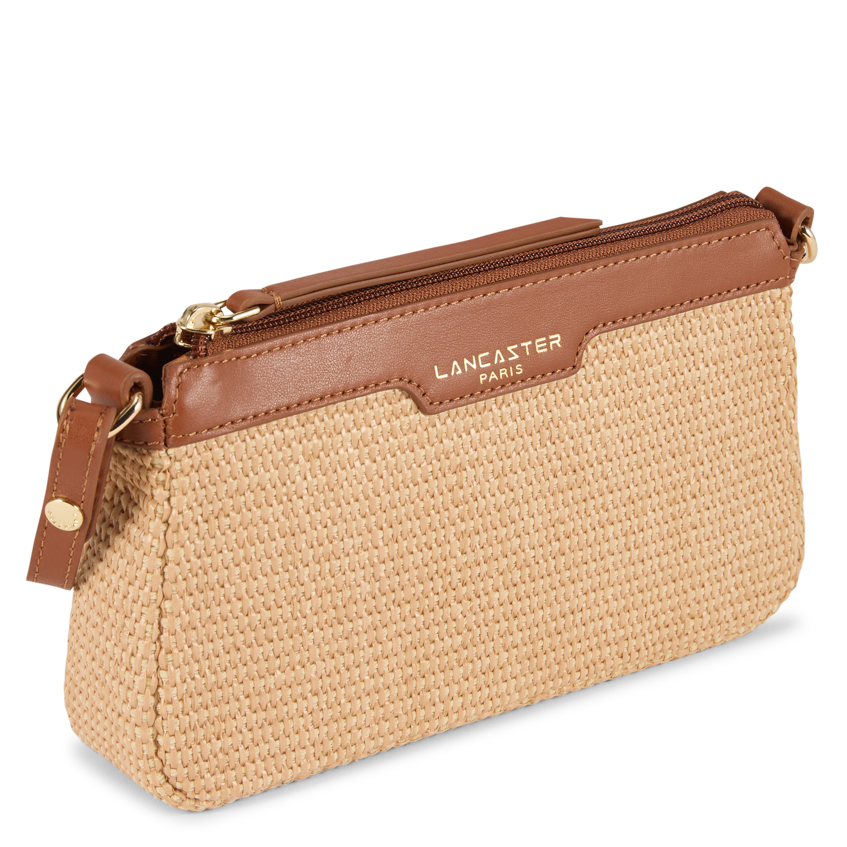 Sac à main en cuir LANCASTER PARIS Marron