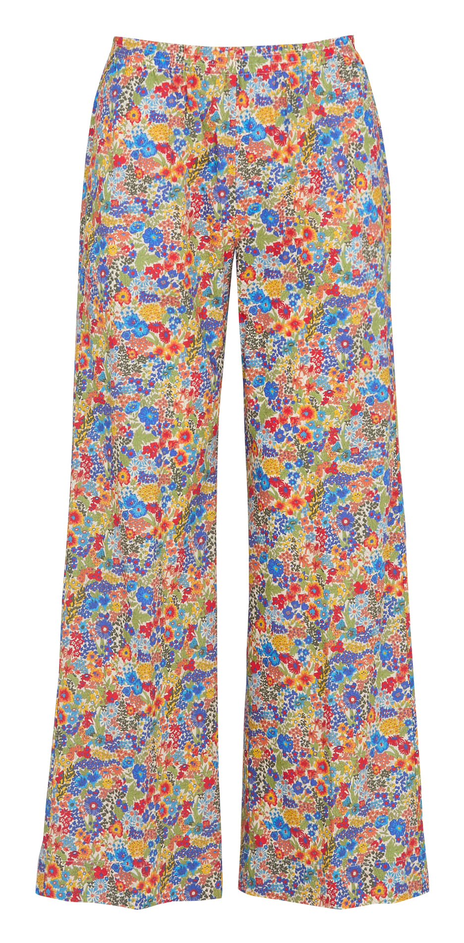 Pantalon taille haute imprimé floral HARTFORD Multicolore