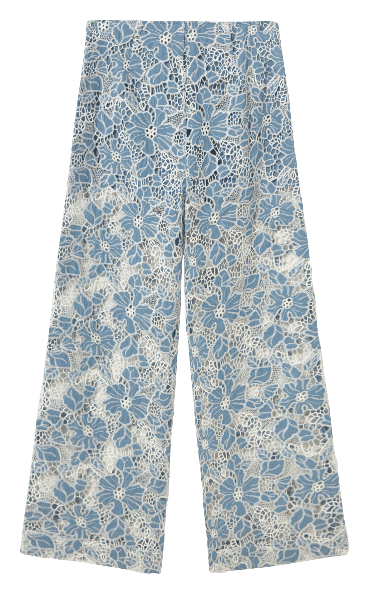 Pantalon droit en coton mélangé THE TINY BIG SISTER Gris