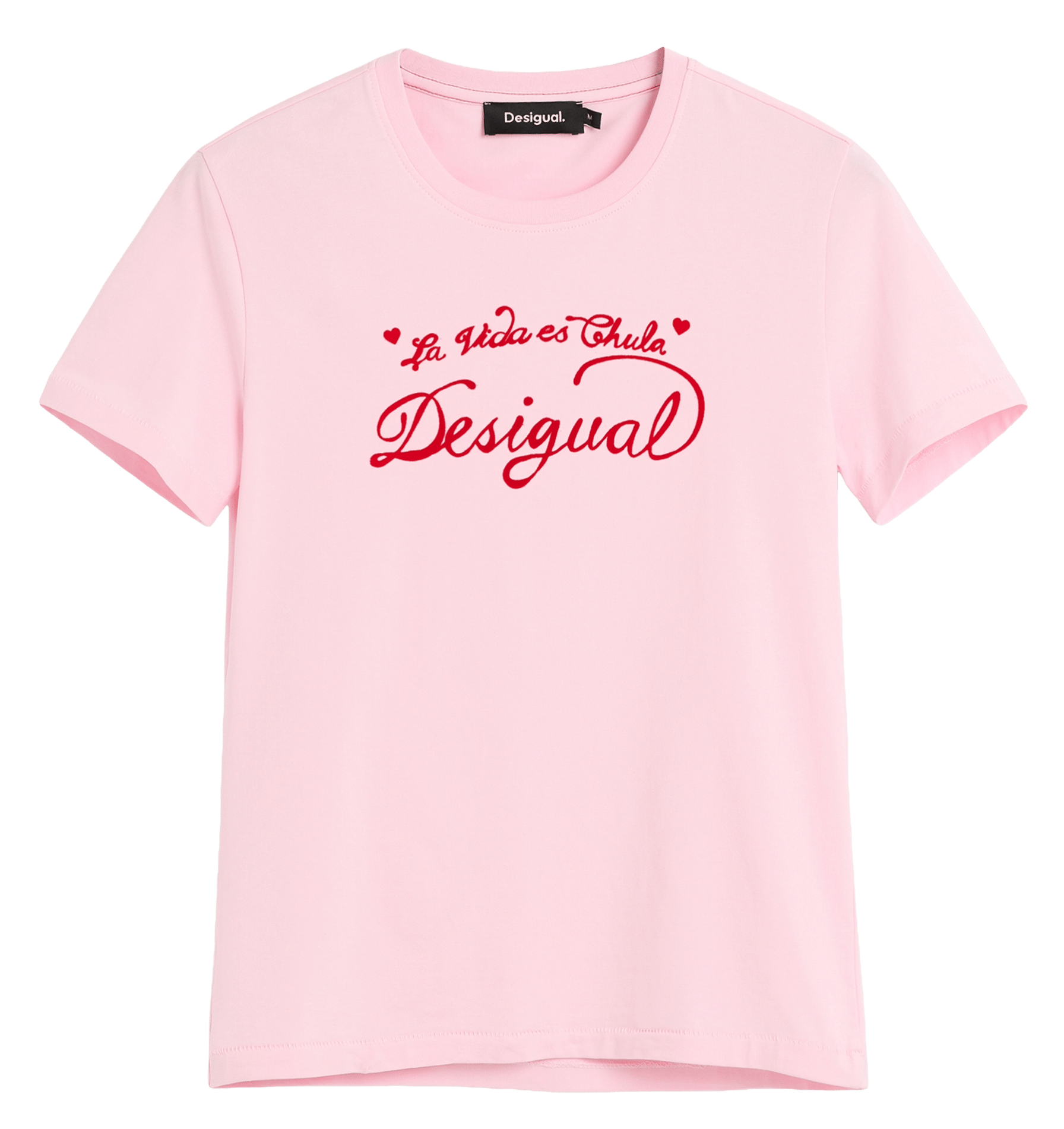 Camiseta recta estampada al frente DESIGUAL Rojo