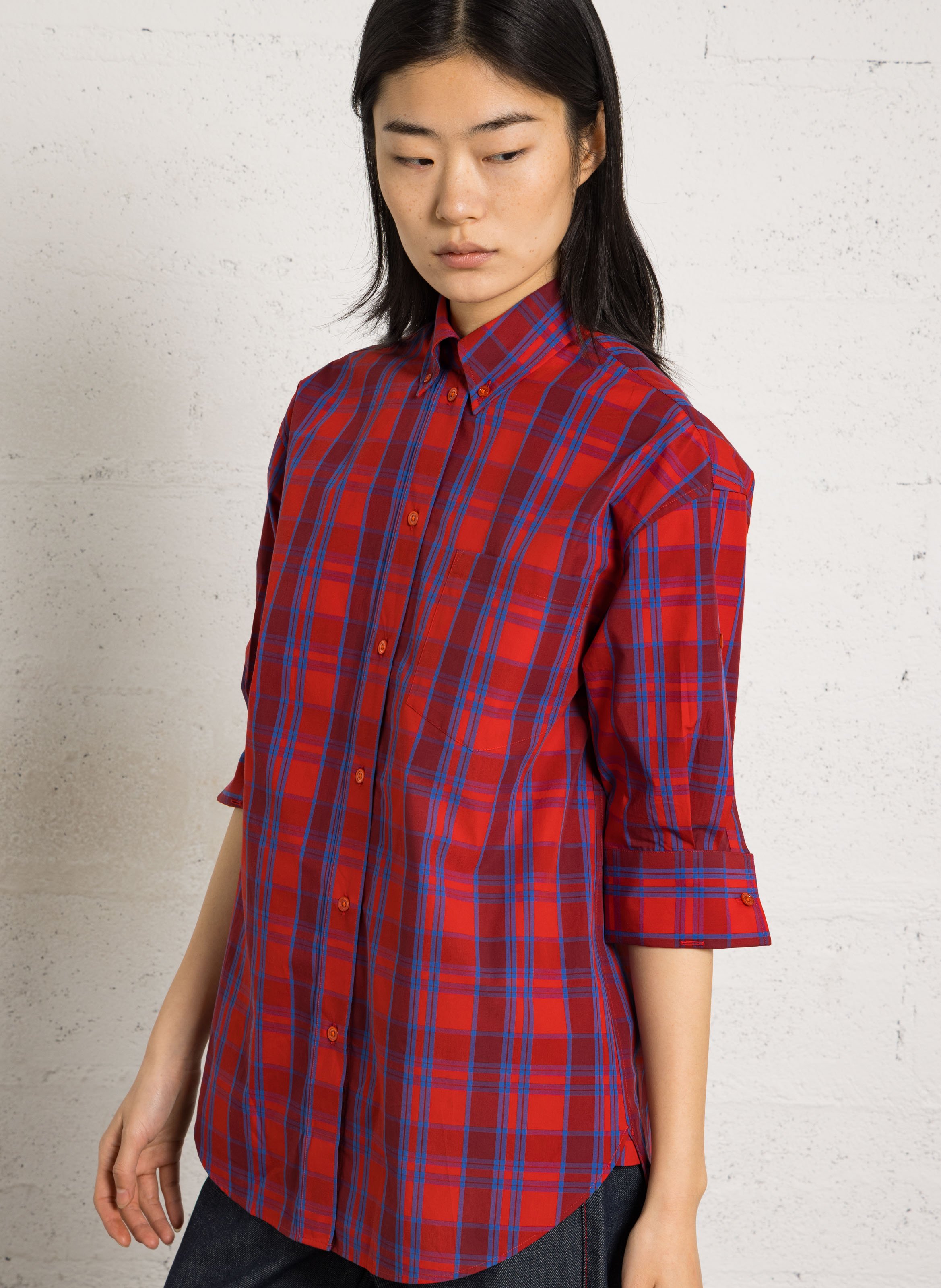 Chemise oversize en coton LAURENCE BRAS Bleu