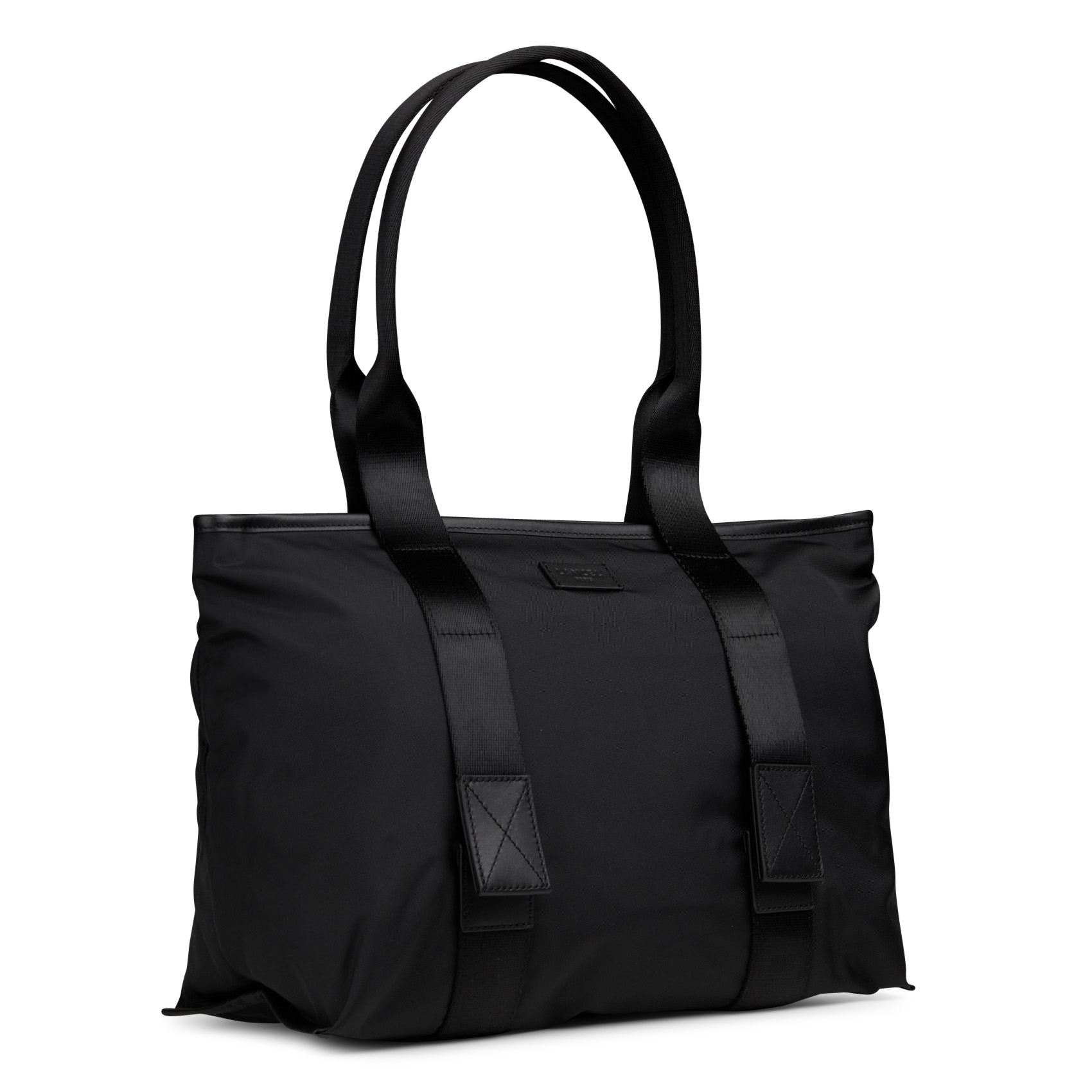 Sac zippé porté épaule uni LANCEL Noir