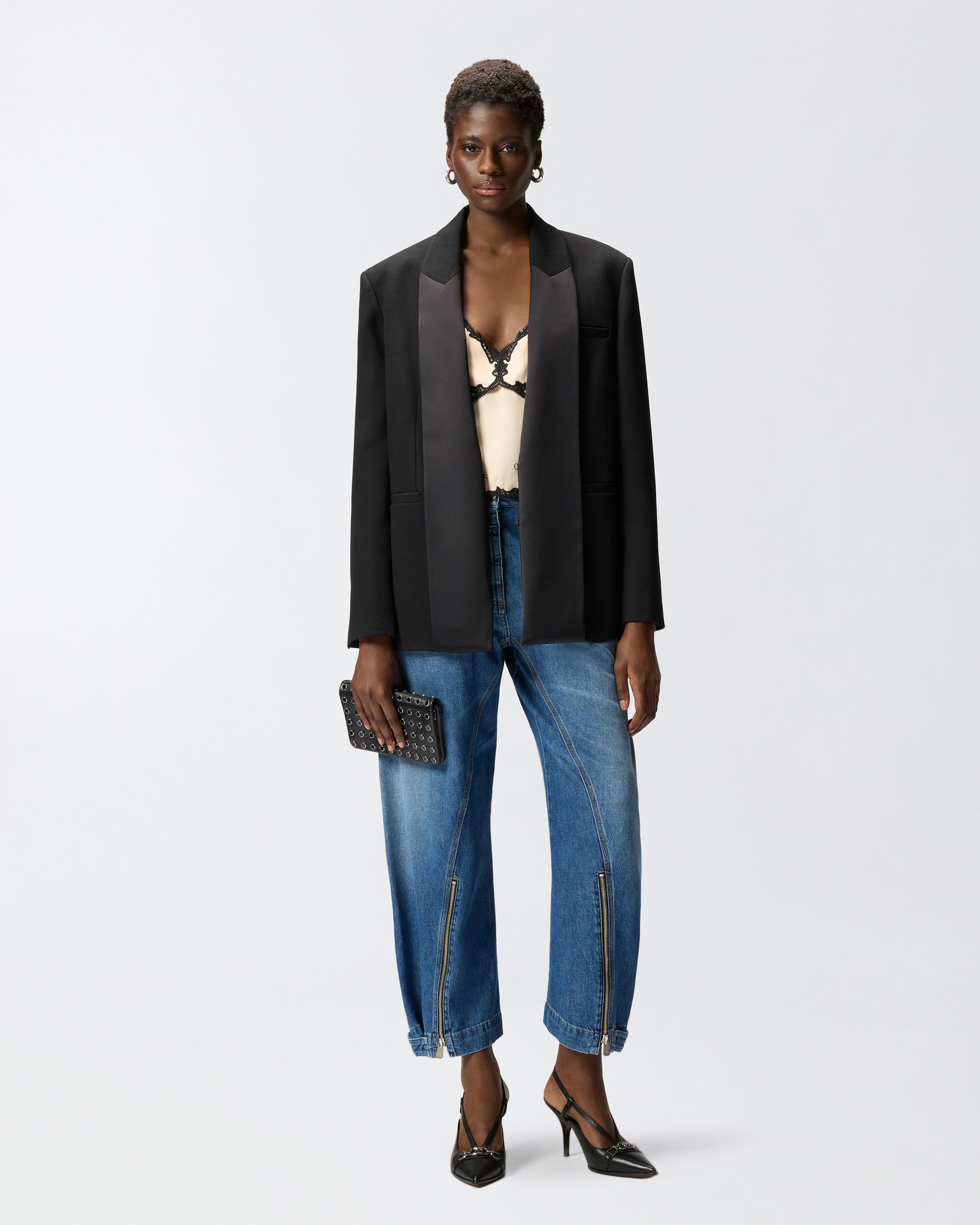 Zippered balloon jeans PINKO Blue