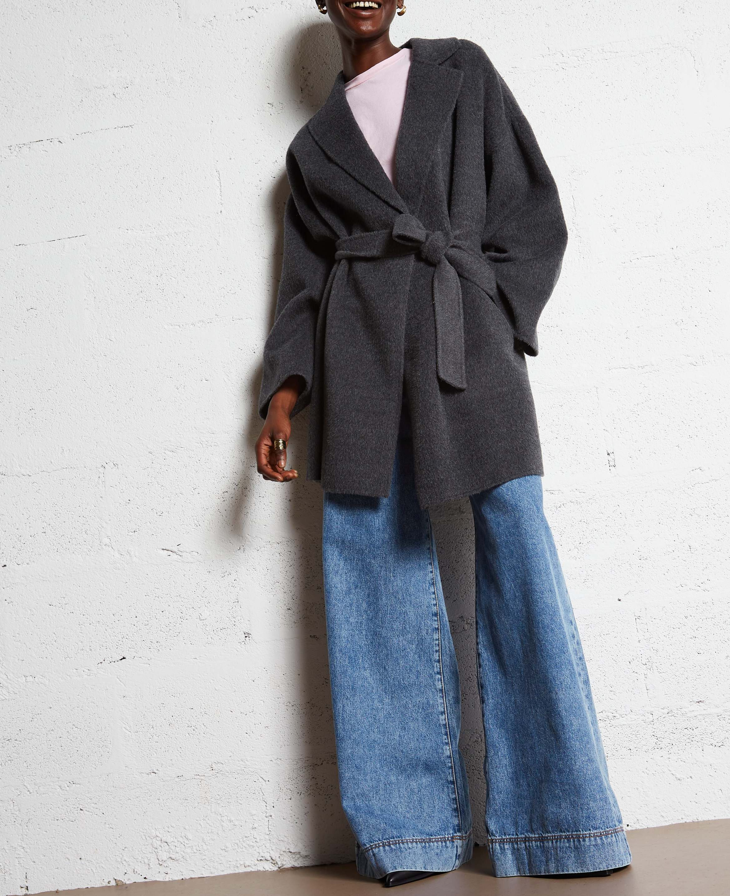 Baumwoll-Pullover mit Rundhalsausschnitt AMERICAN VINTAGE Rosa