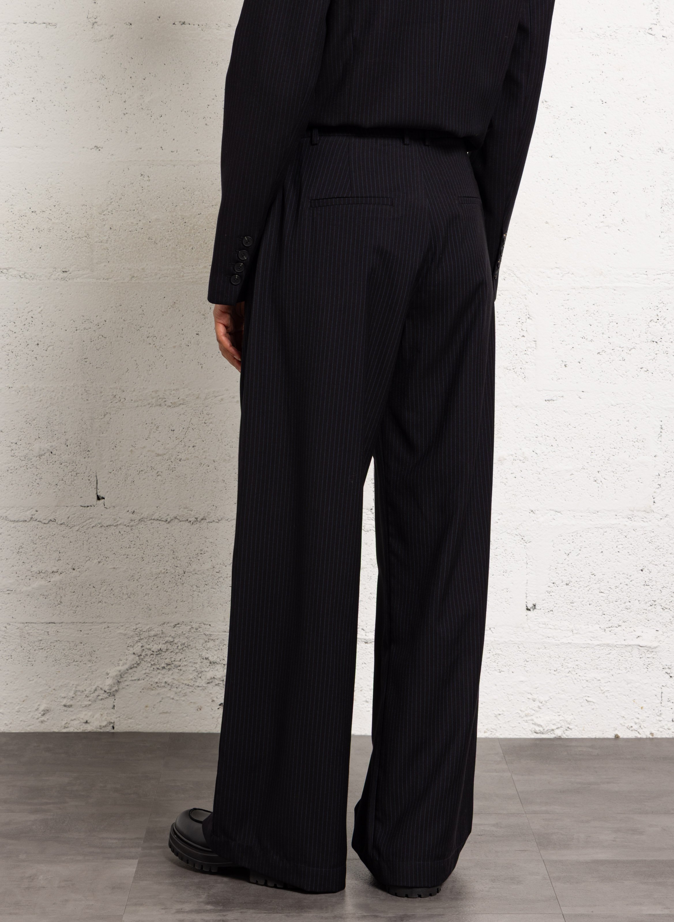 Pantalon large taille haute SUNCOO Bleu