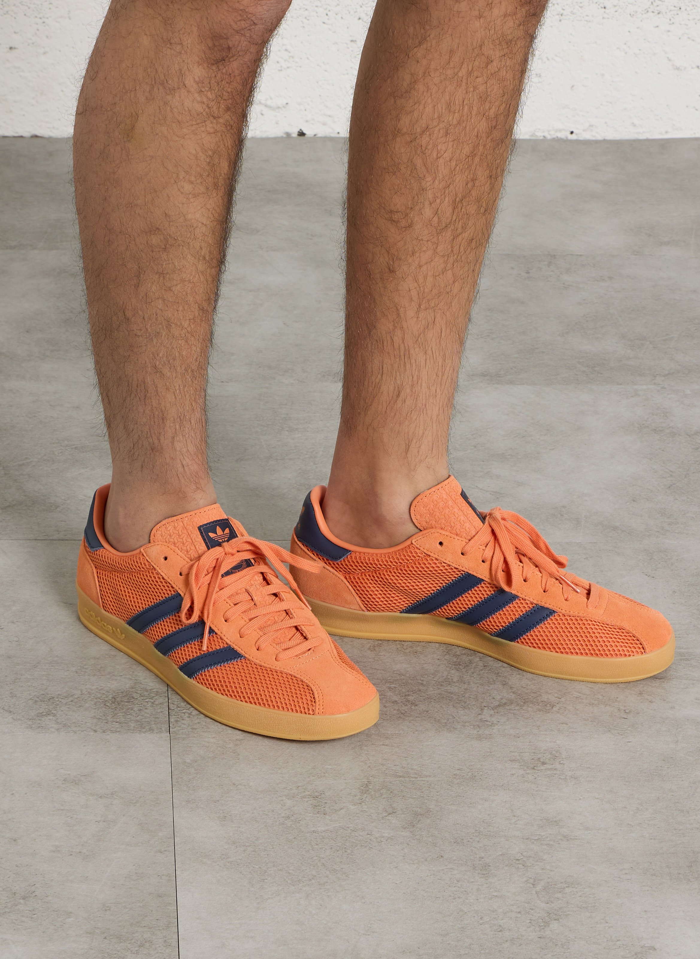 Low mesh sneakers ADIDAS Orange